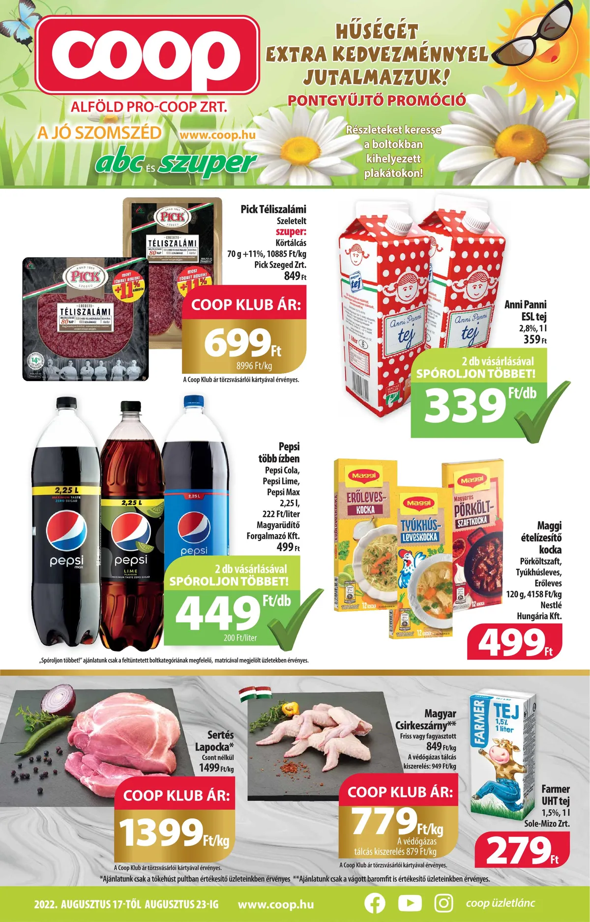 Coop akciós újság Alföld 08.17–08.23