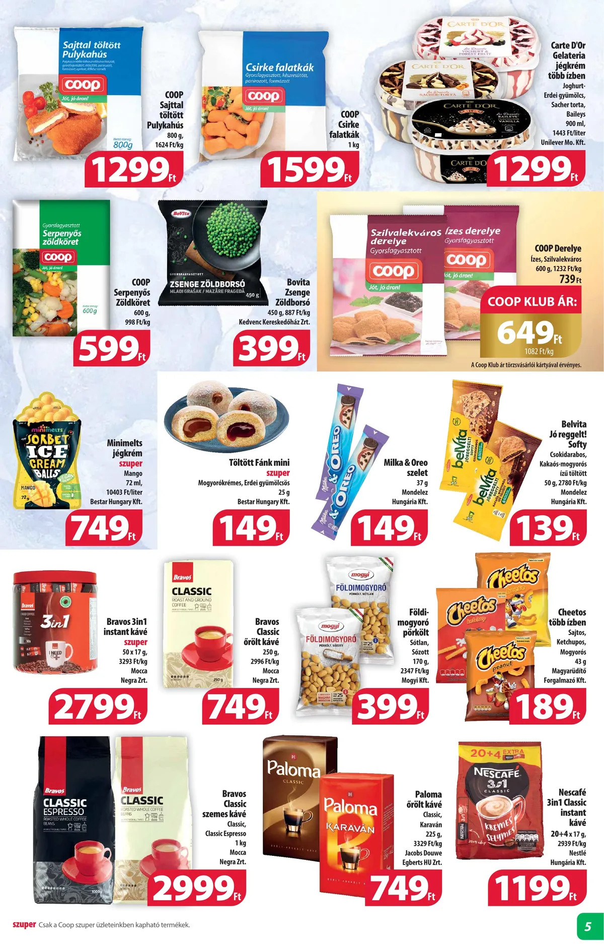 Coop akciós újság Alföld 08.17–08.23 – 5. oldal