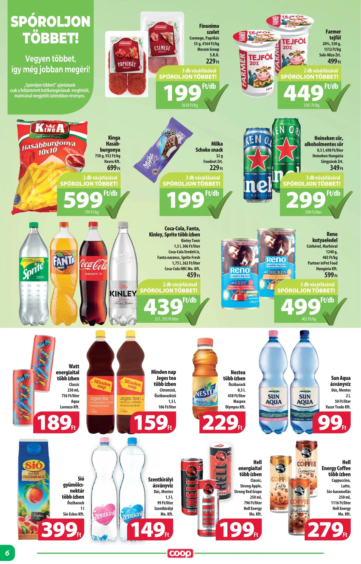 Coop akciós újság Alföld 08.17–08.23 – 6. oldal