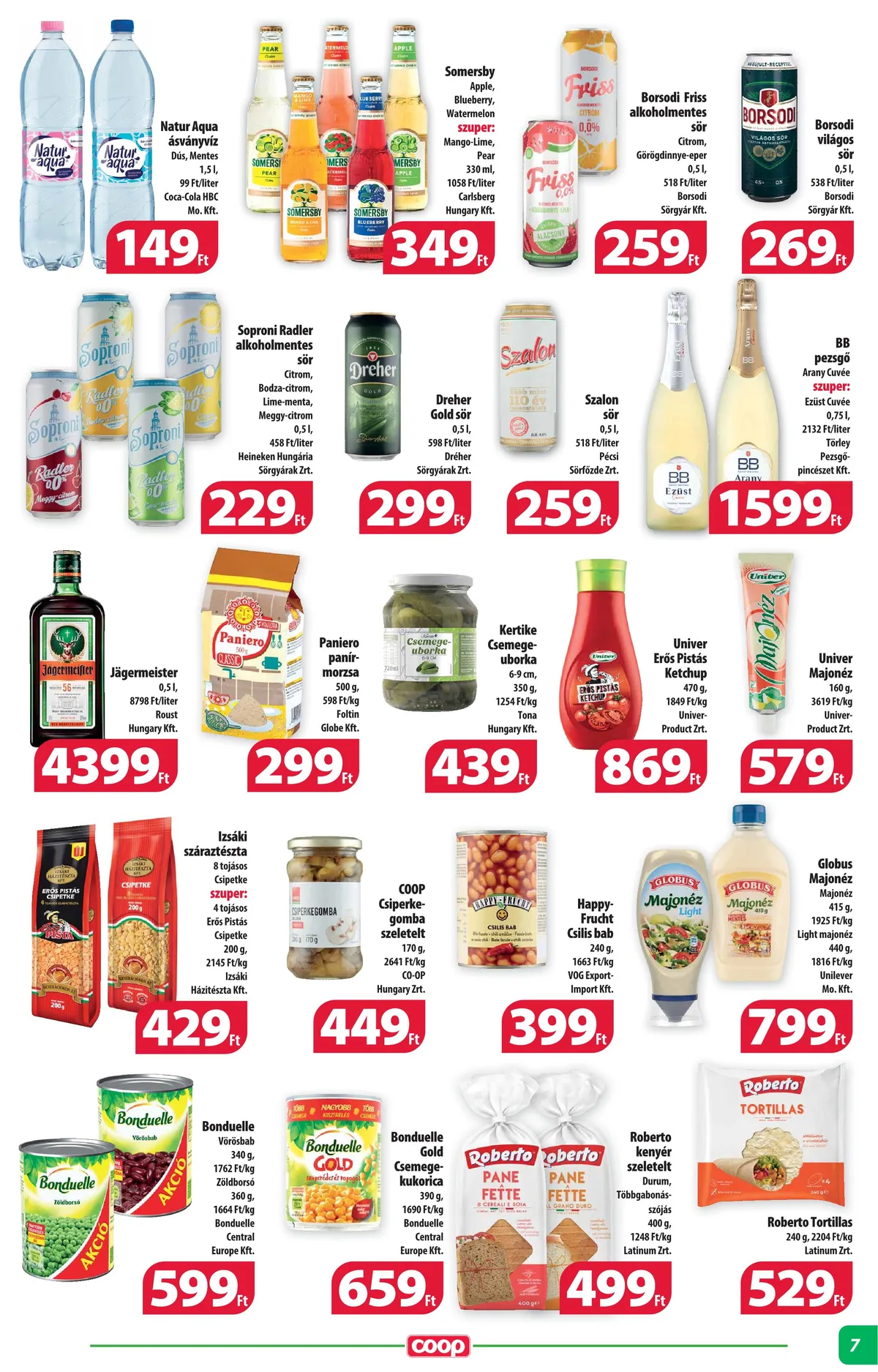 Coop akciós újság Alföld 08.17–08.23 – 7. oldal