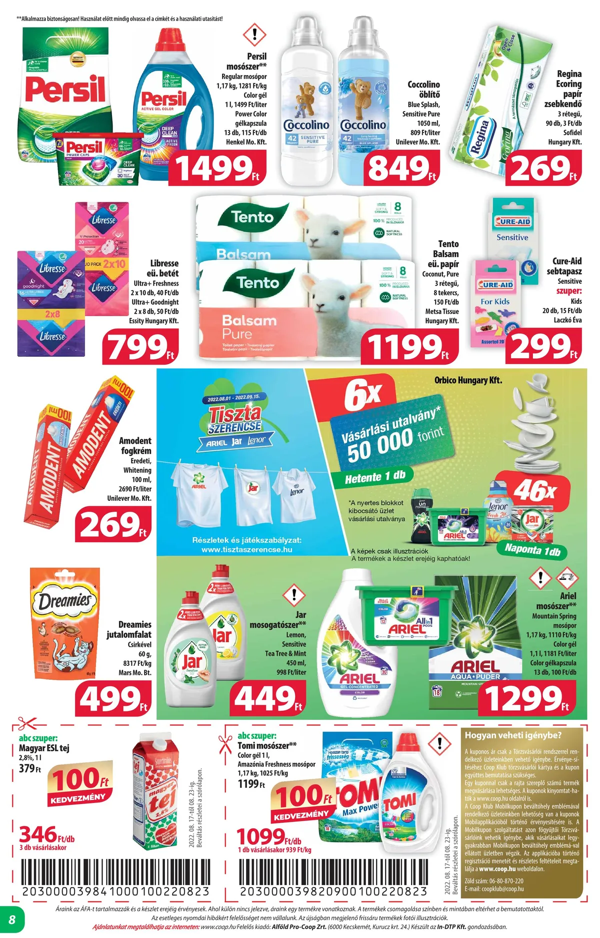 Coop akciós újság Alföld 08.17–08.23 – 8. oldal