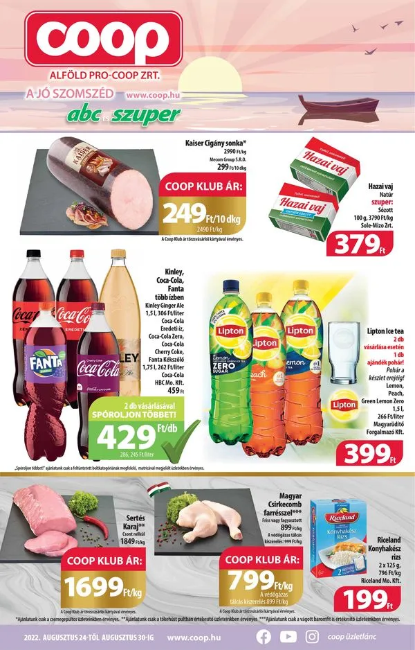 Coop akciós újság Alföld 08.24–08.30