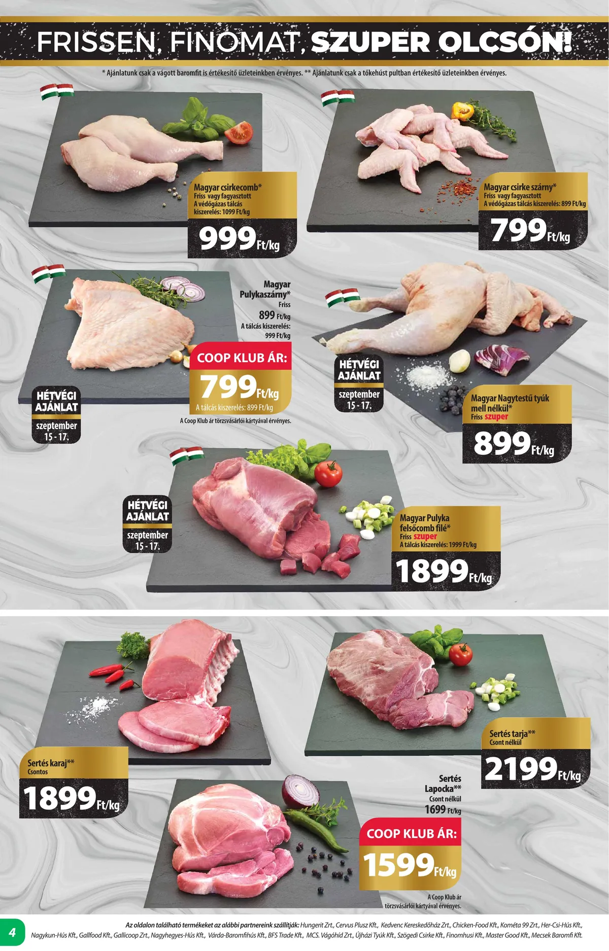 Coop akciós újság Alföld 09.14–09.20 – 4. oldal