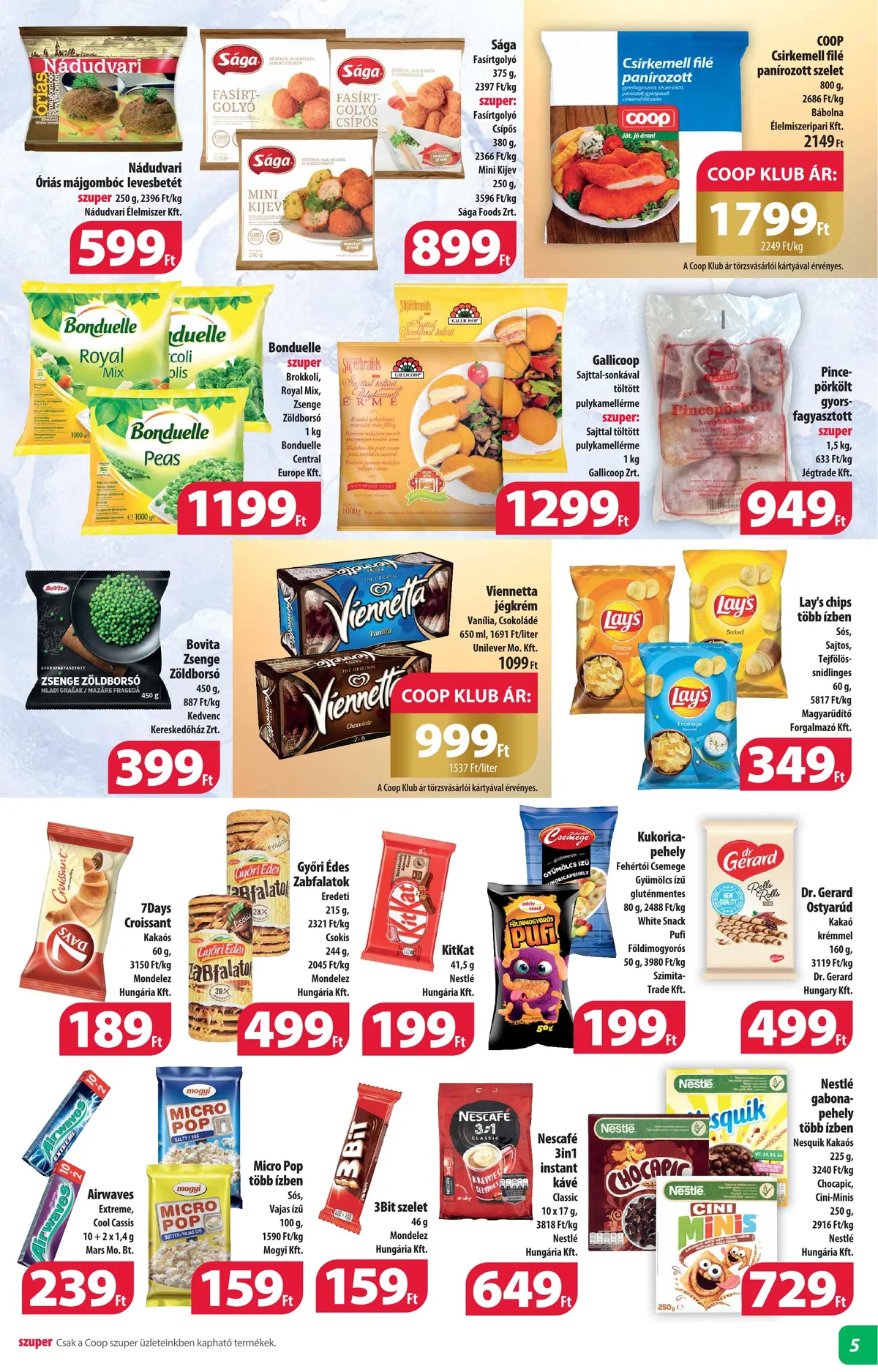Coop akciós újság Alföld 09.14–09.20 – 5. oldal