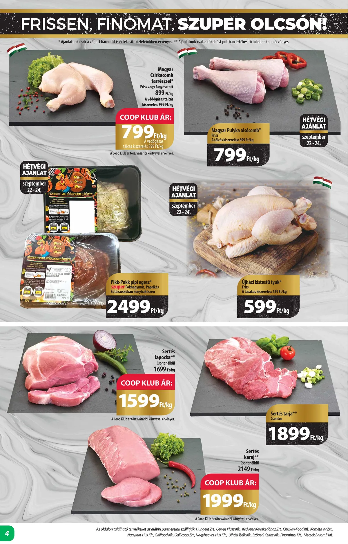 Coop akciós újság Alföld 09.21–09.27 – 4. oldal