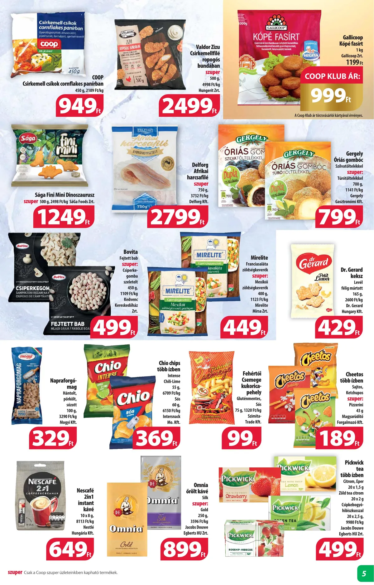 Coop akciós újság Alföld 09.21–09.27 – 5. oldal