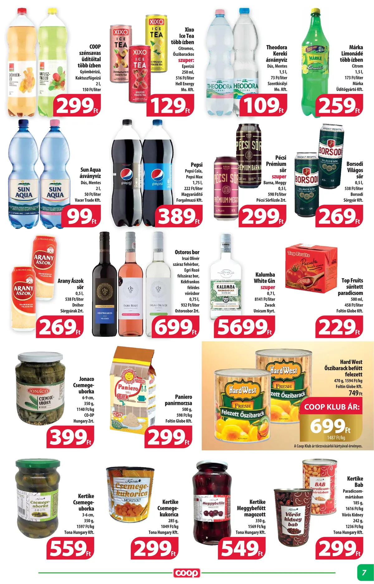 Coop akciós újság Alföld 09.21–09.27 – 7. oldal
