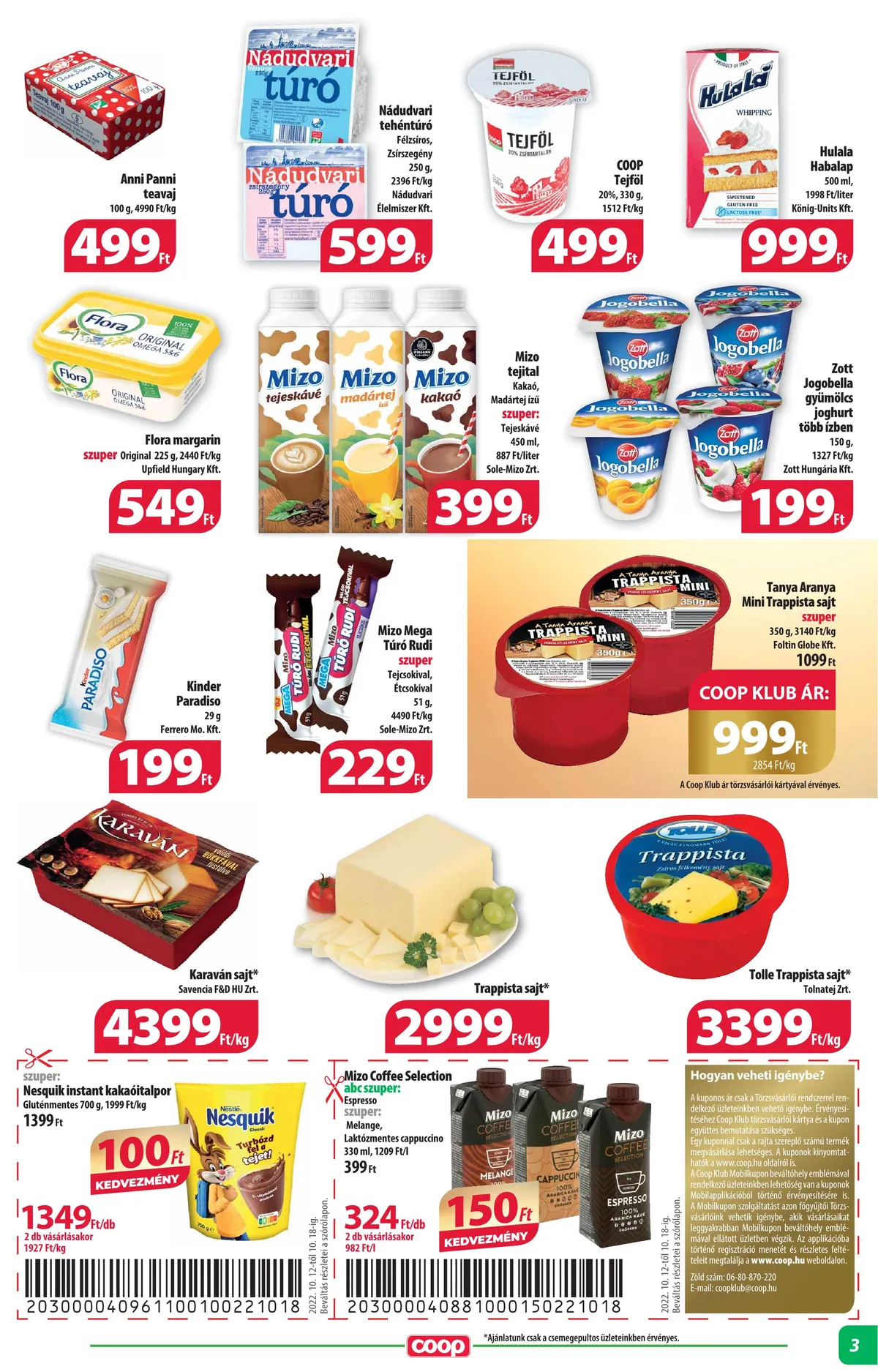 Coop akciós újság Alföld 10.12–10.18 – 3. oldal
