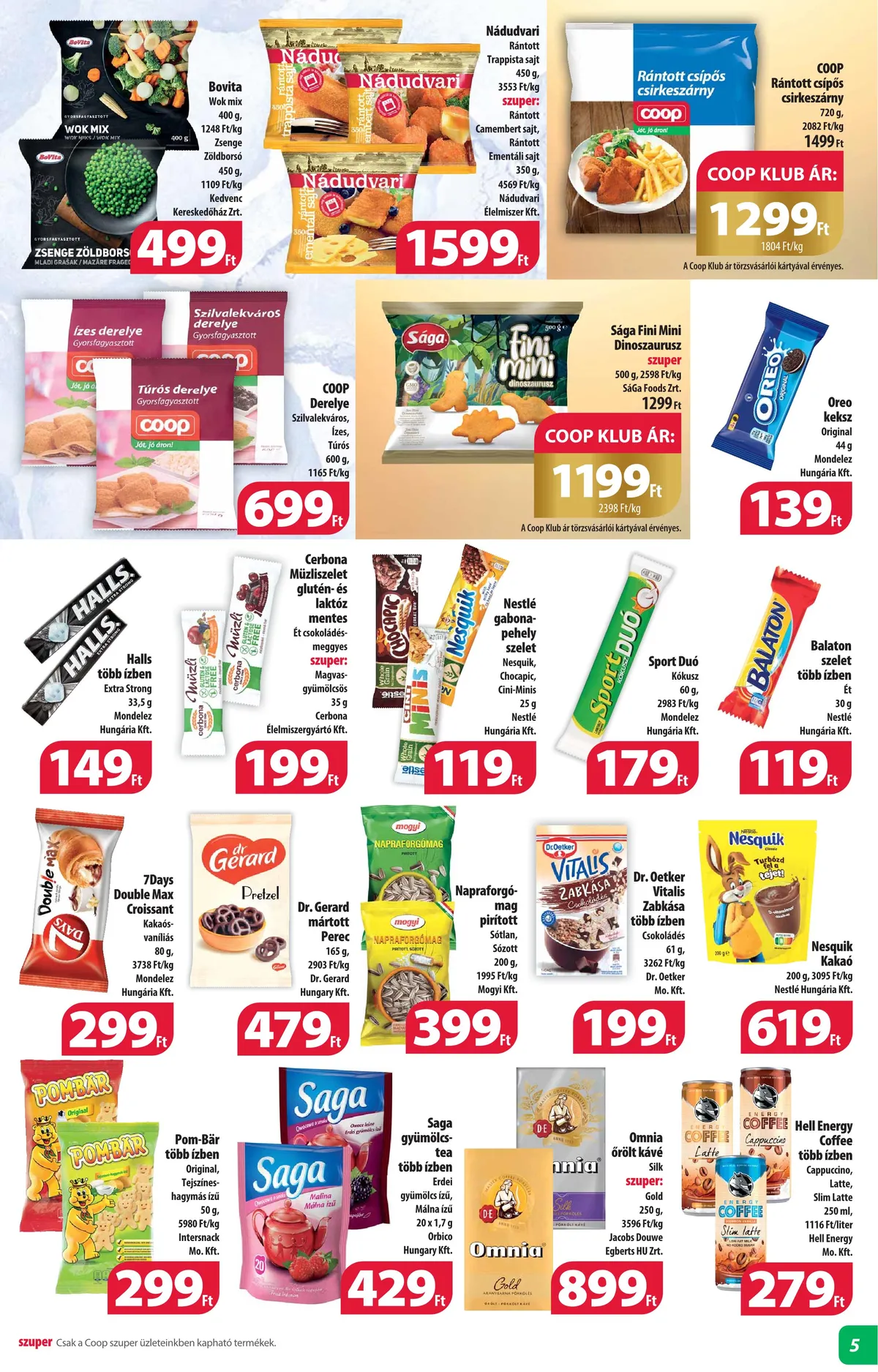 Coop akciós újság Alföld 10.12–10.18 – 5. oldal