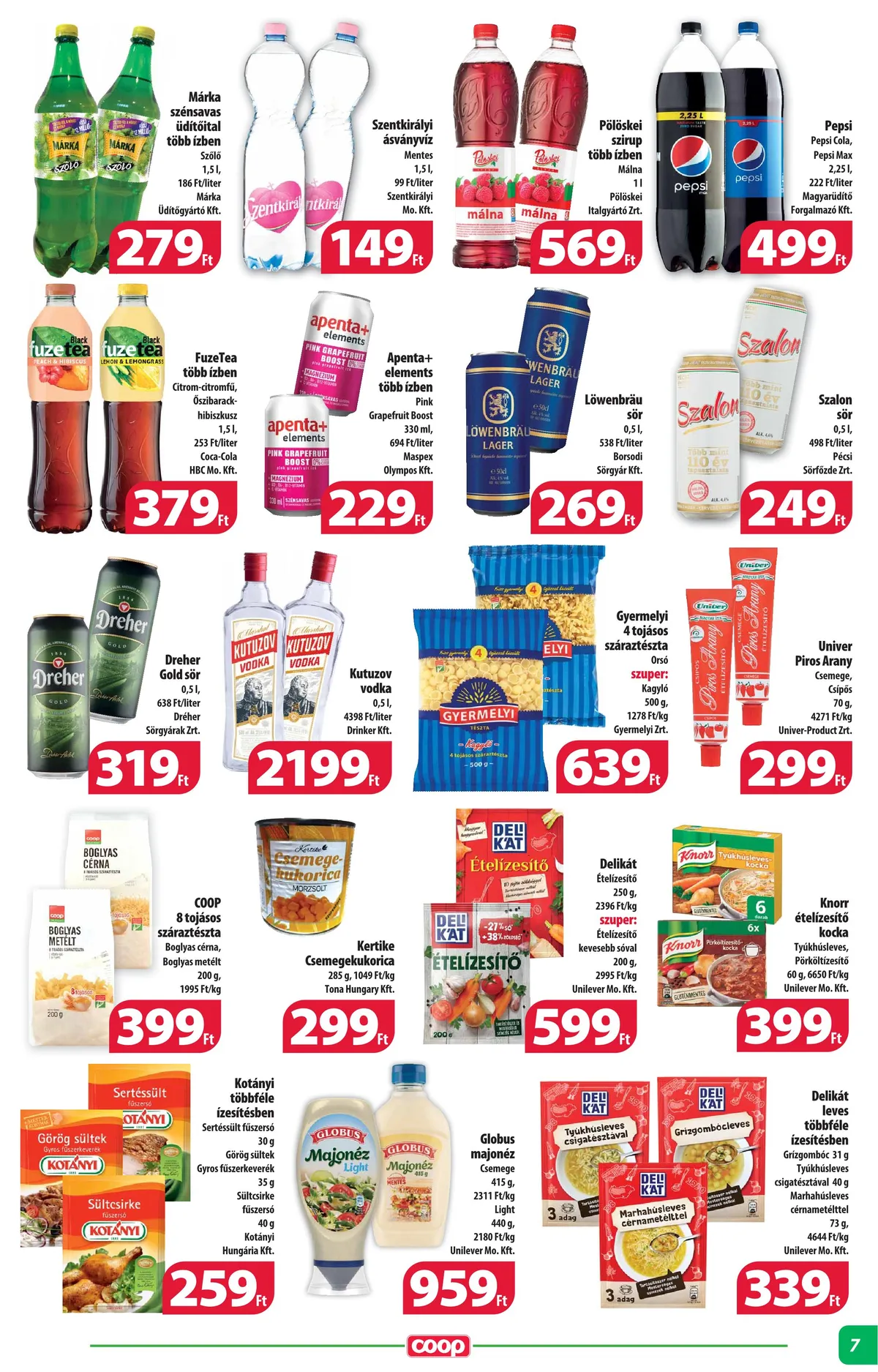 Coop akciós újság Alföld 10.12–10.18 – 7. oldal