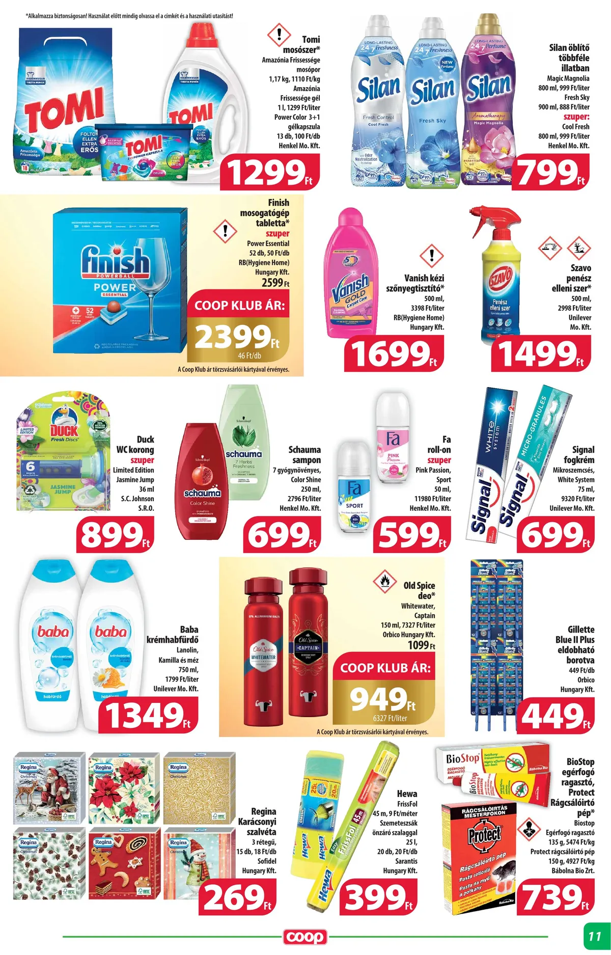 Coop akciós újság Alföld 11.16–11.22 – 11. oldal