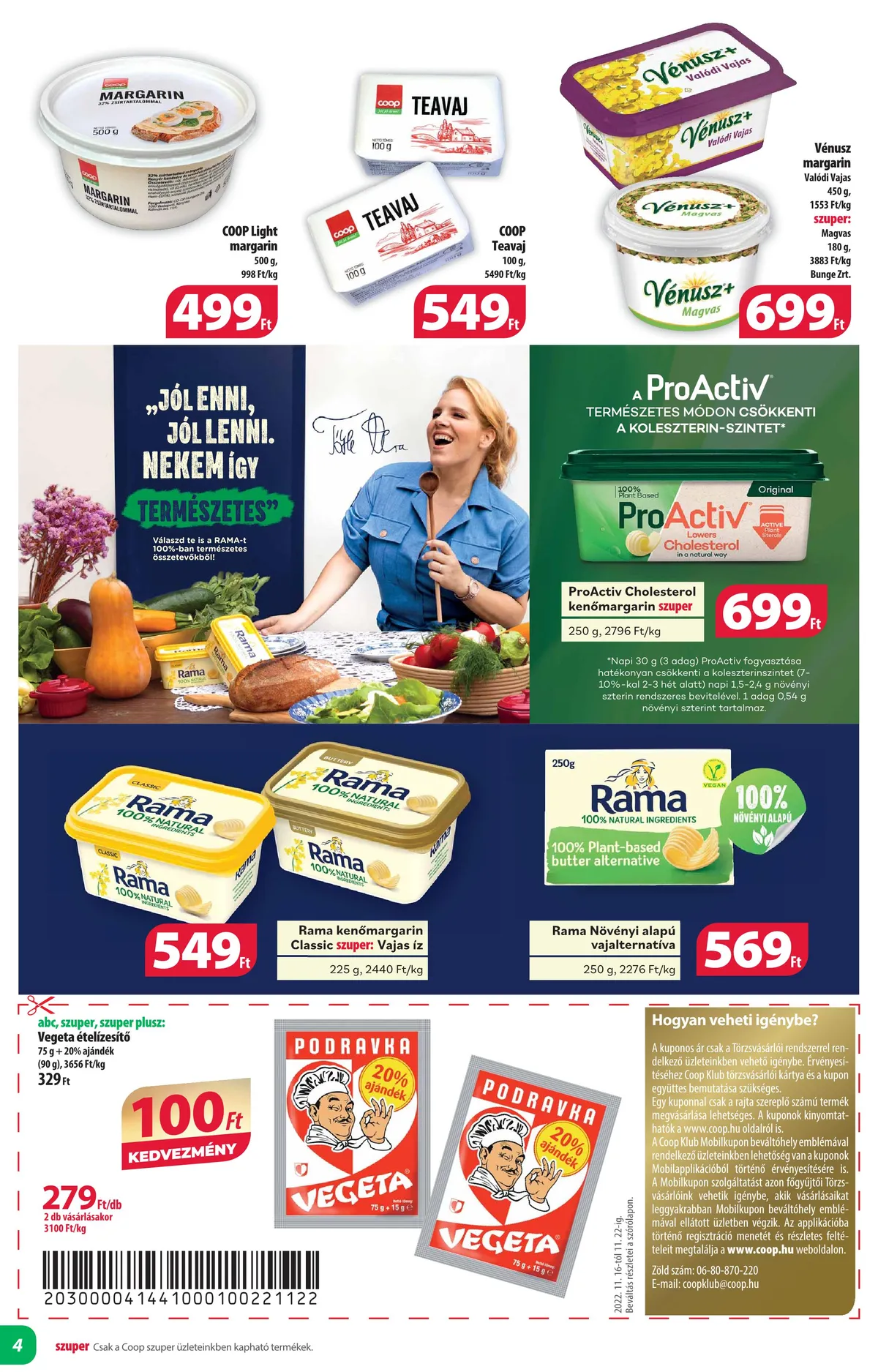Coop akciós újság Alföld 11.16–11.22 – 4. oldal