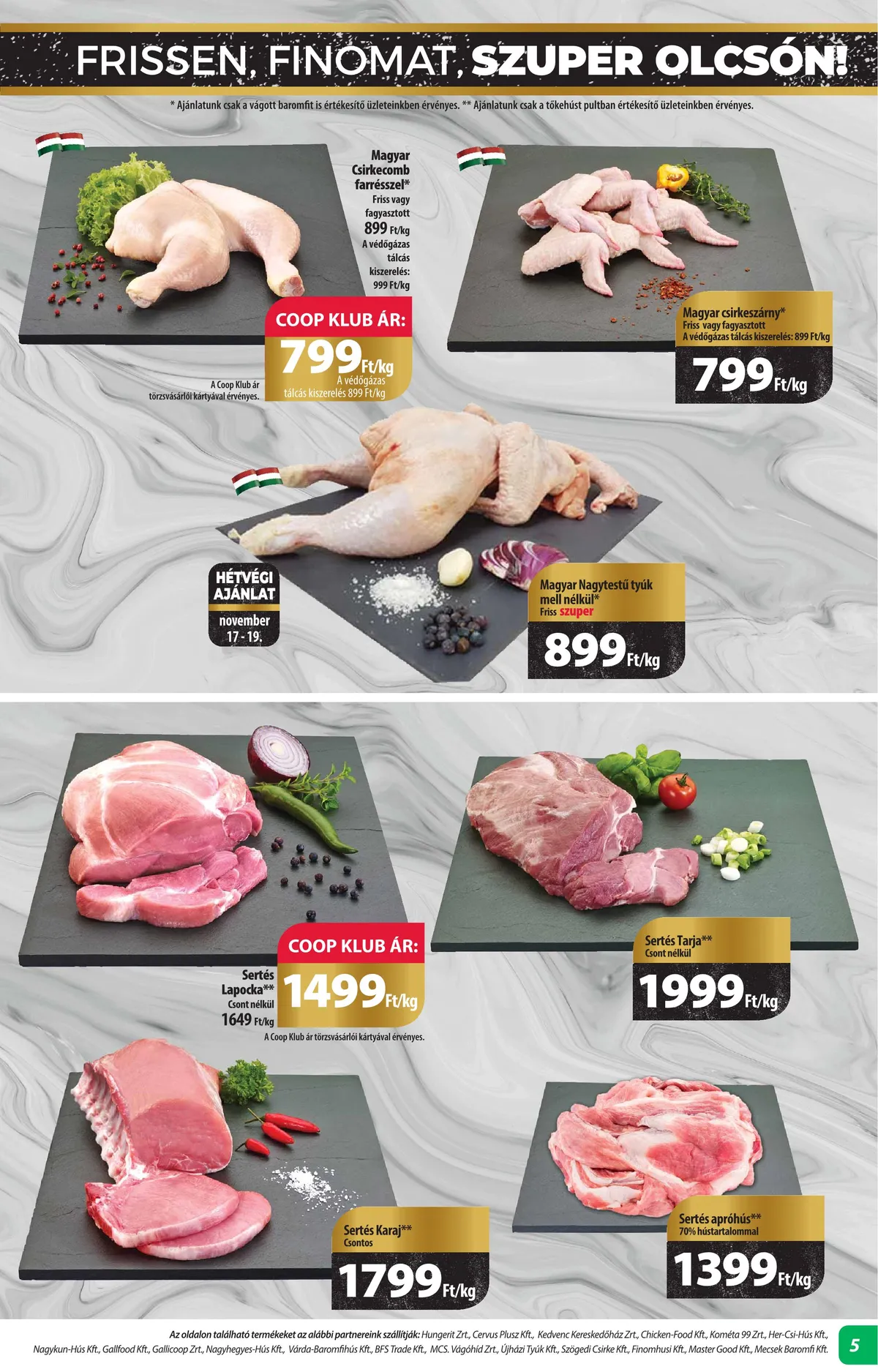 Coop akciós újság Alföld 11.16–11.22 – 5. oldal
