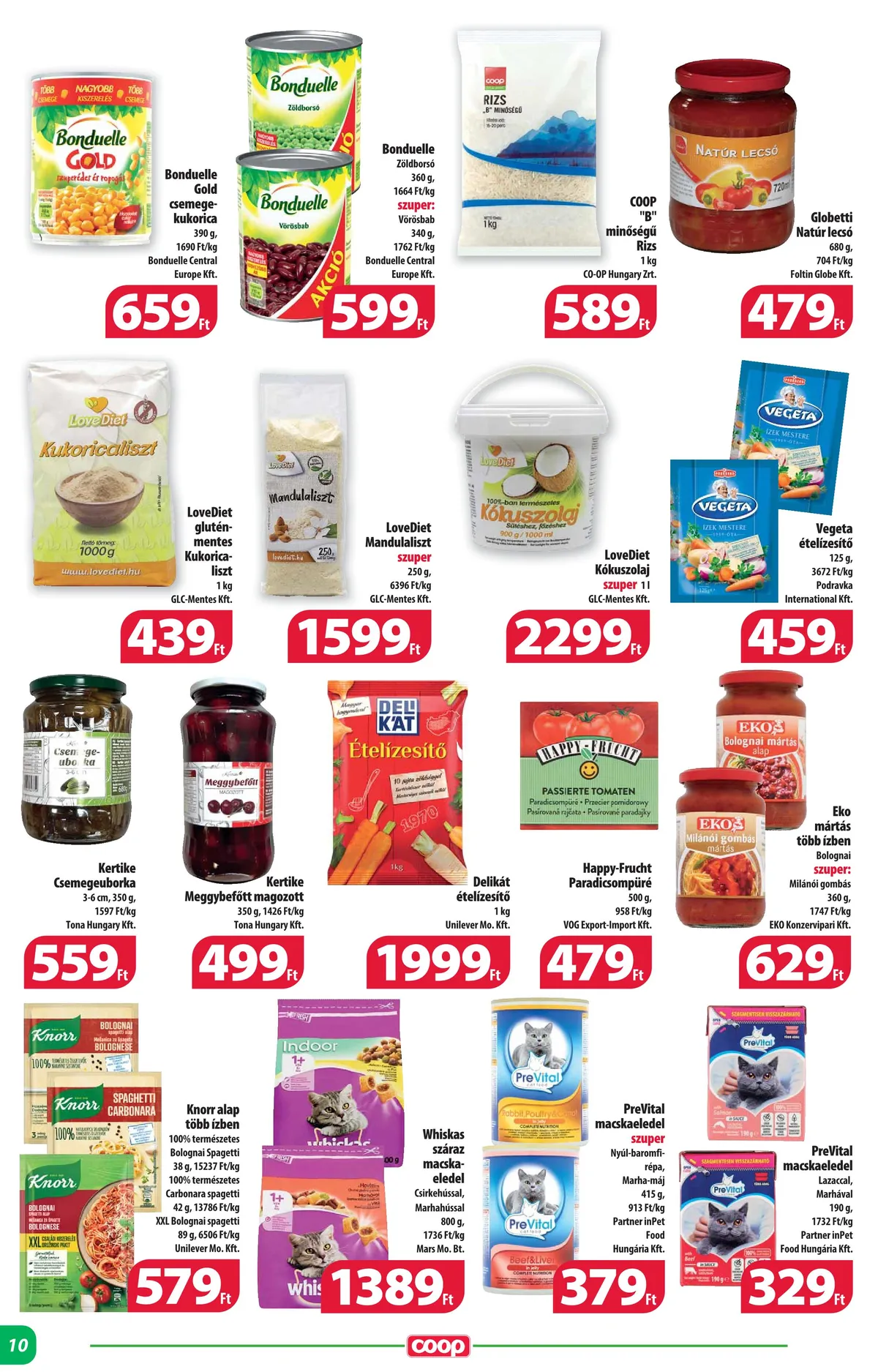 Coop akciós újság Alföld 11.24–11.29 – 10. oldal