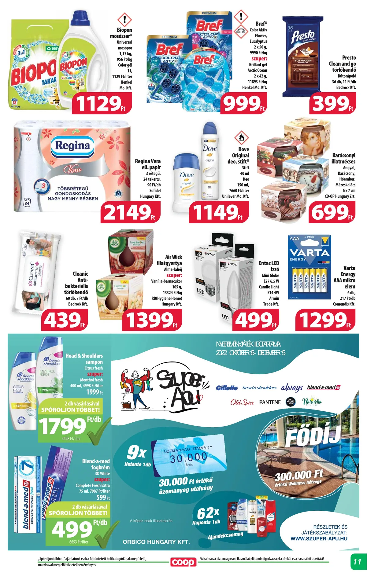 Coop akciós újság Alföld 11.24–11.29 – 11. oldal