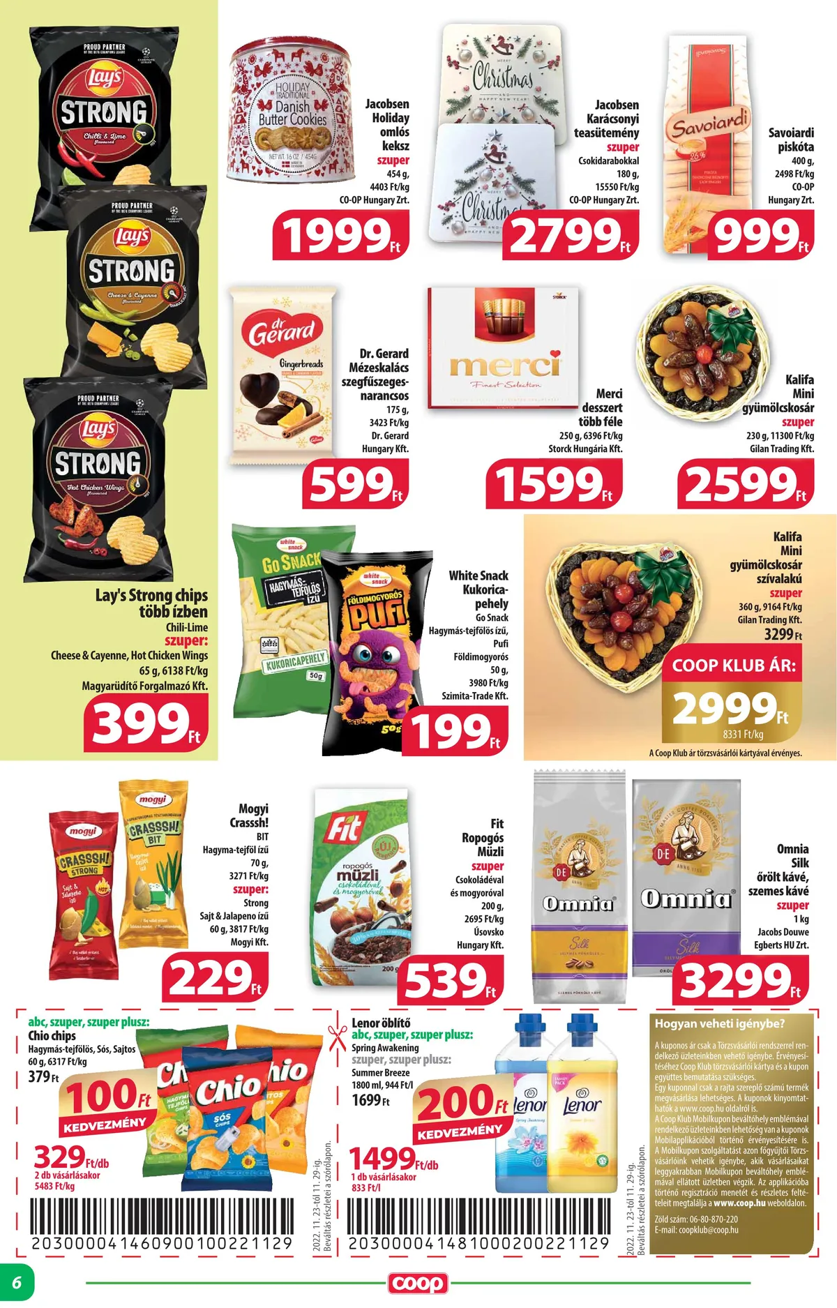 Coop akciós újság Alföld 11.24–11.29 – 6. oldal