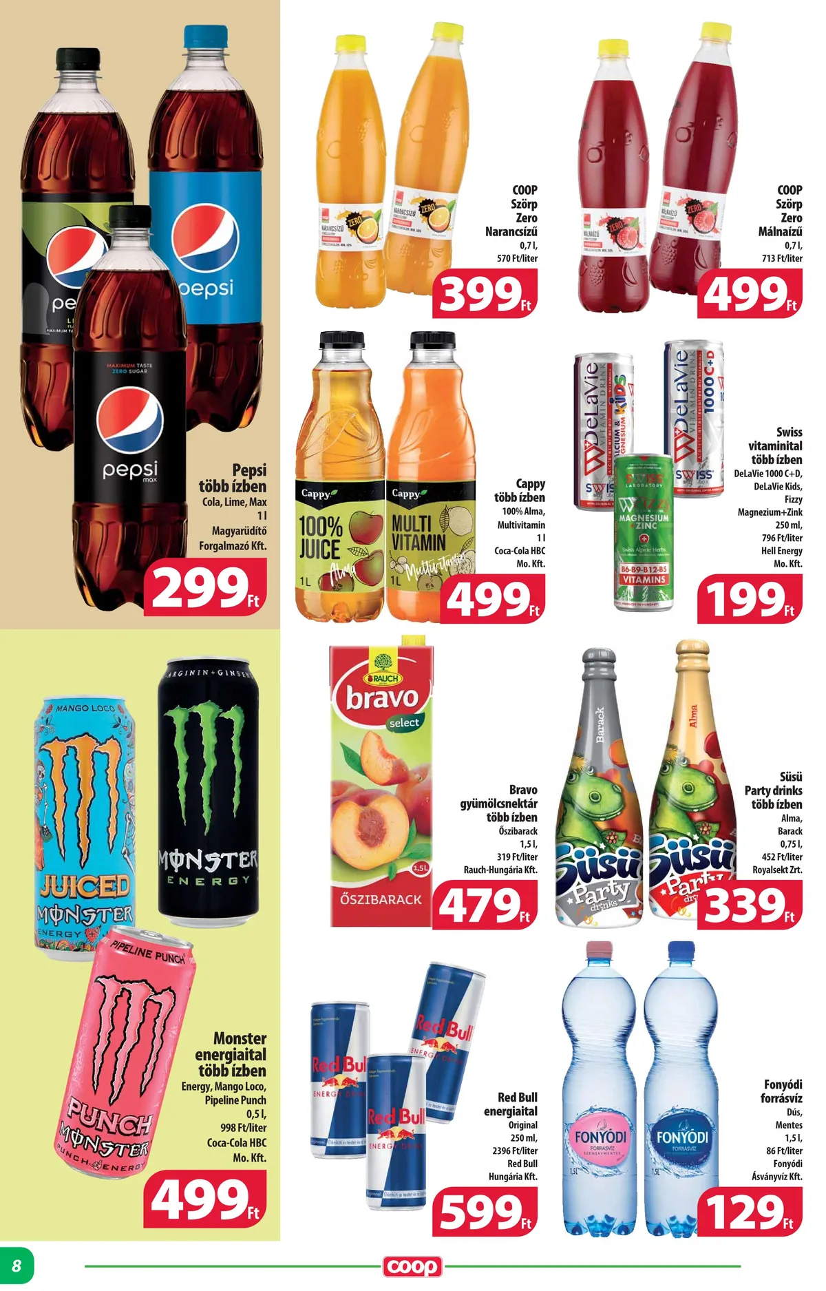Coop akciós újság Alföld 11.24–11.29 – 8. oldal