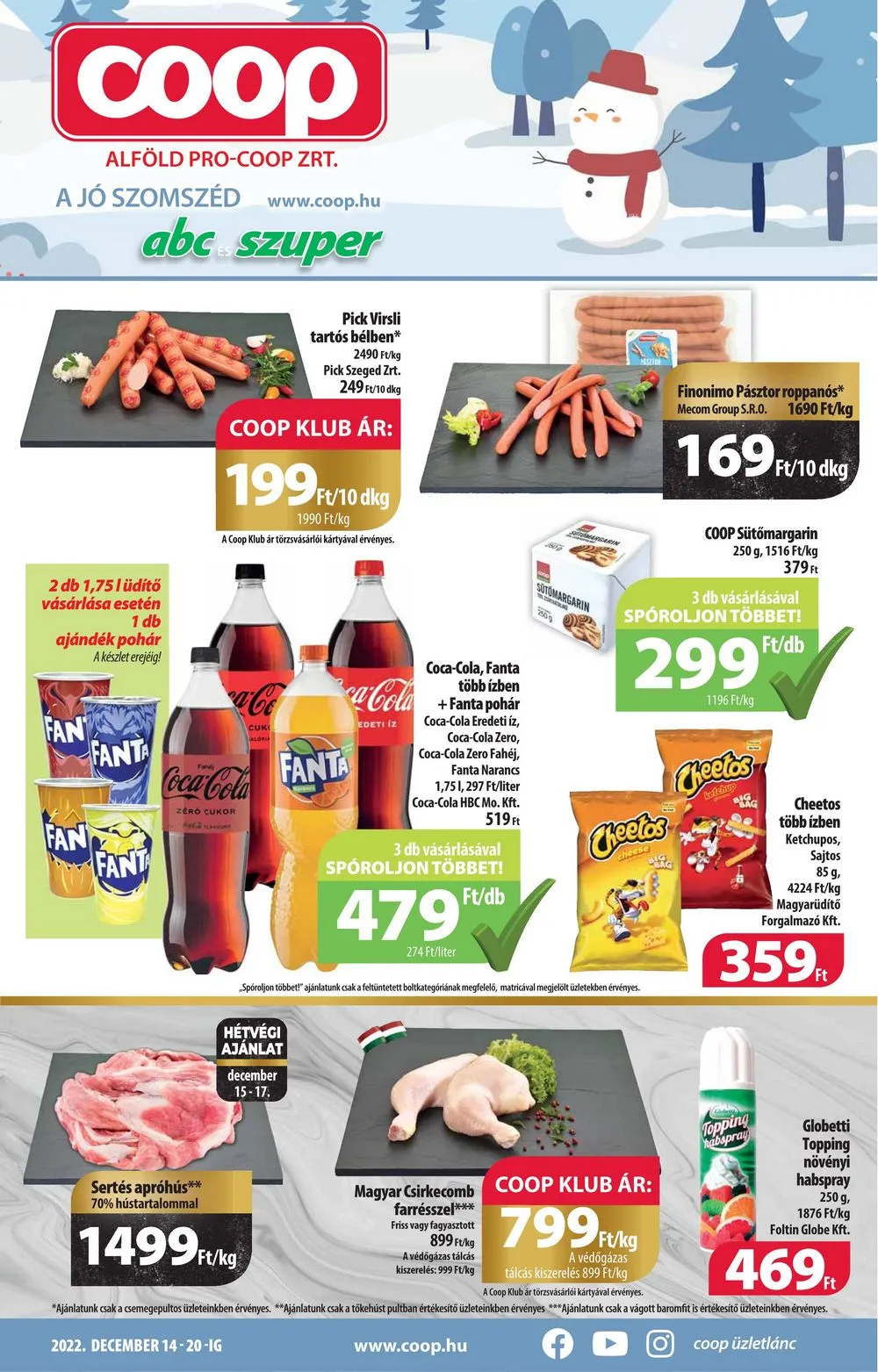 Coop akciós újság Alföld 12.14–12.20