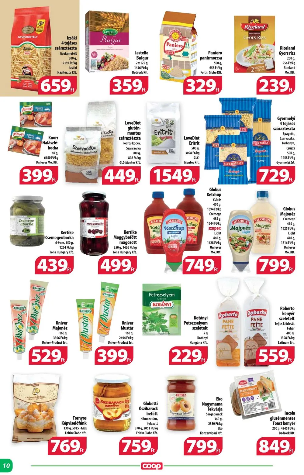 Coop akciós újság Alföld 12.14–12.20 – 10. oldal