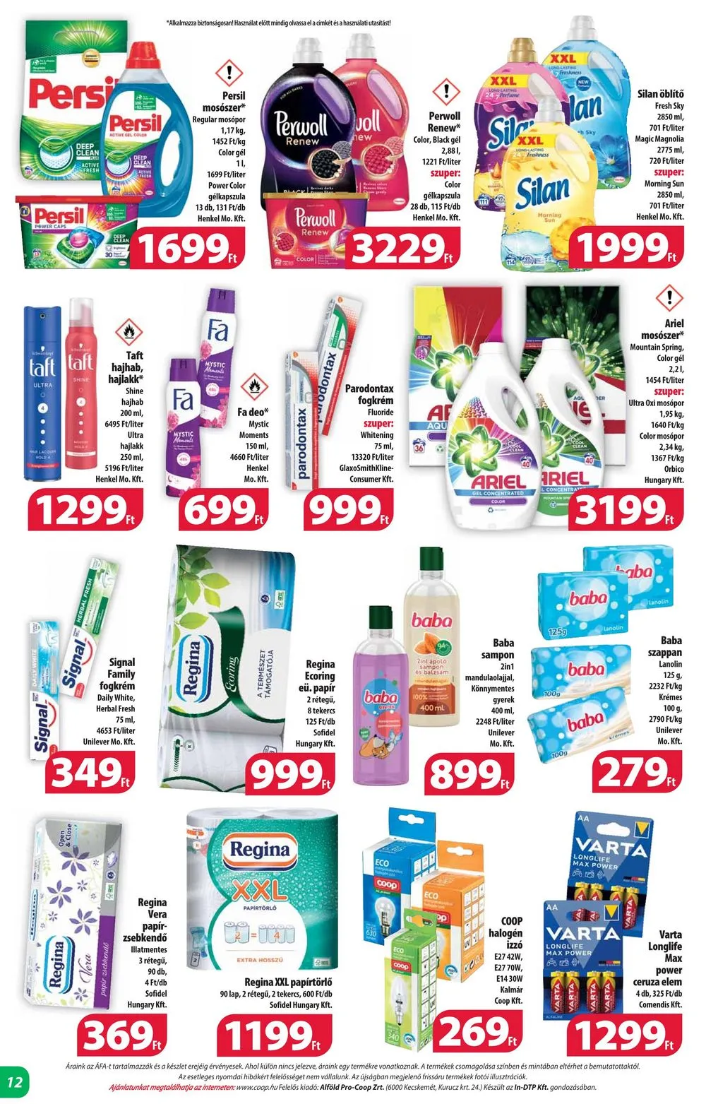 Coop akciós újság Alföld 12.14–12.20 – 12. oldal