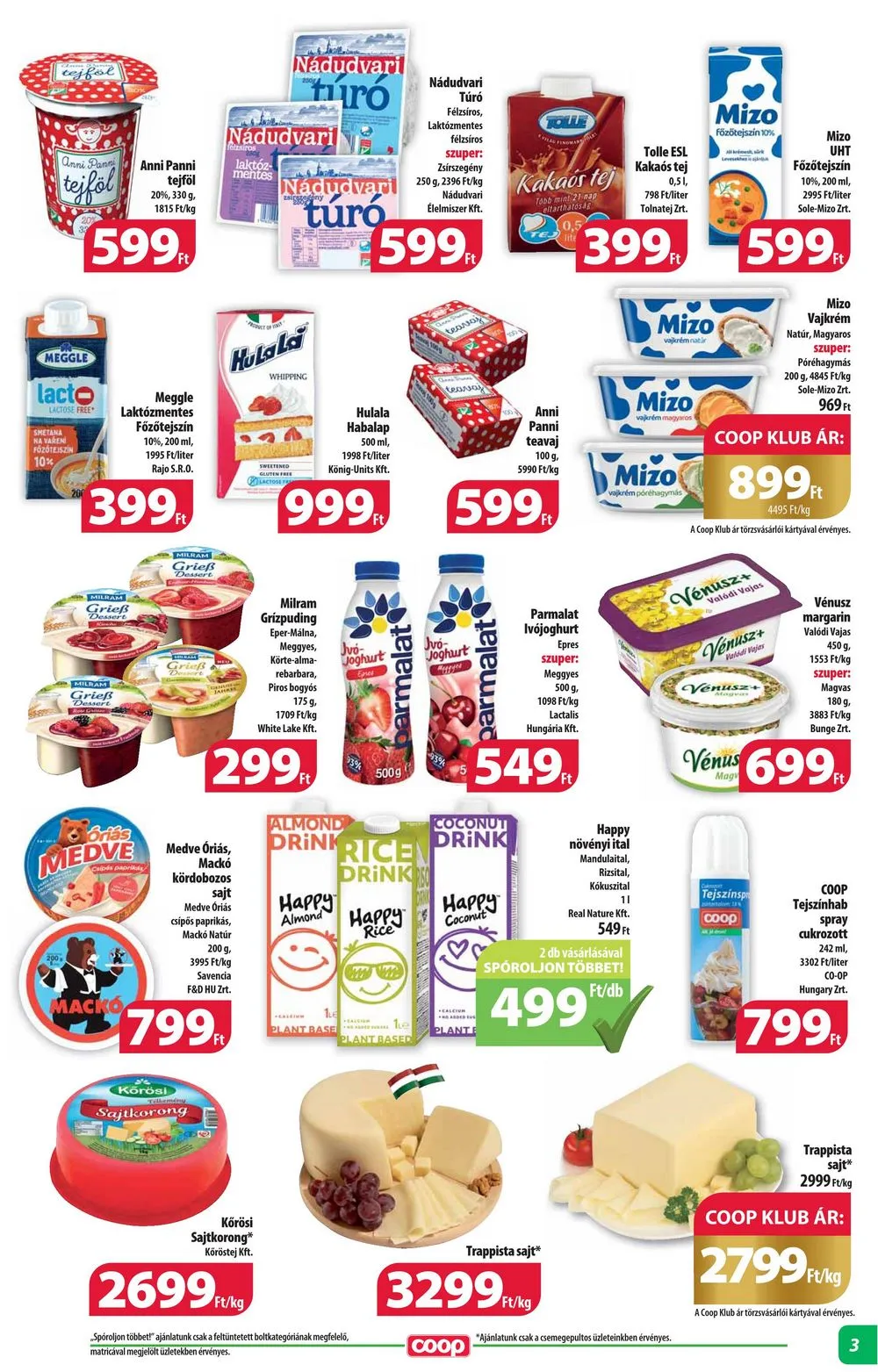 Coop akciós újság Alföld 12.14–12.20 – 3. oldal