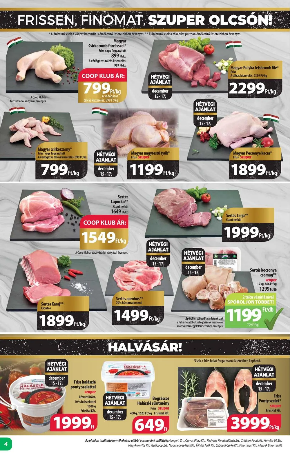 Coop akciós újság Alföld 12.14–12.20 – 4. oldal