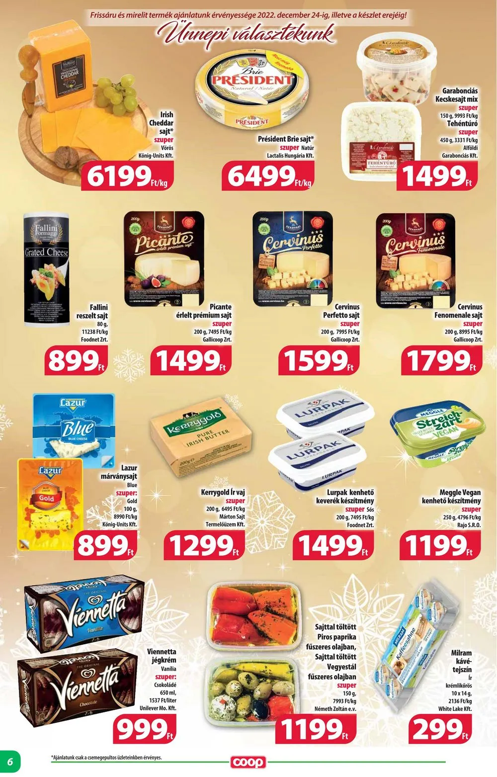 Coop akciós újság Alföld 12.14–12.20 – 6. oldal