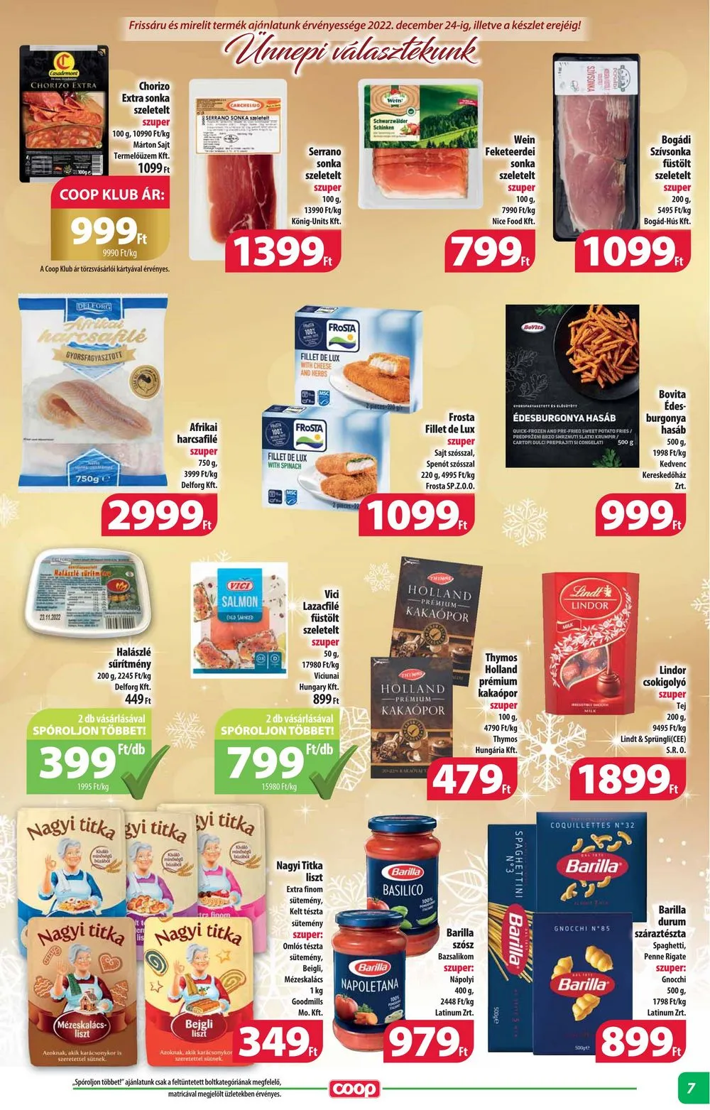 Coop akciós újság Alföld 12.14–12.20 – 7. oldal