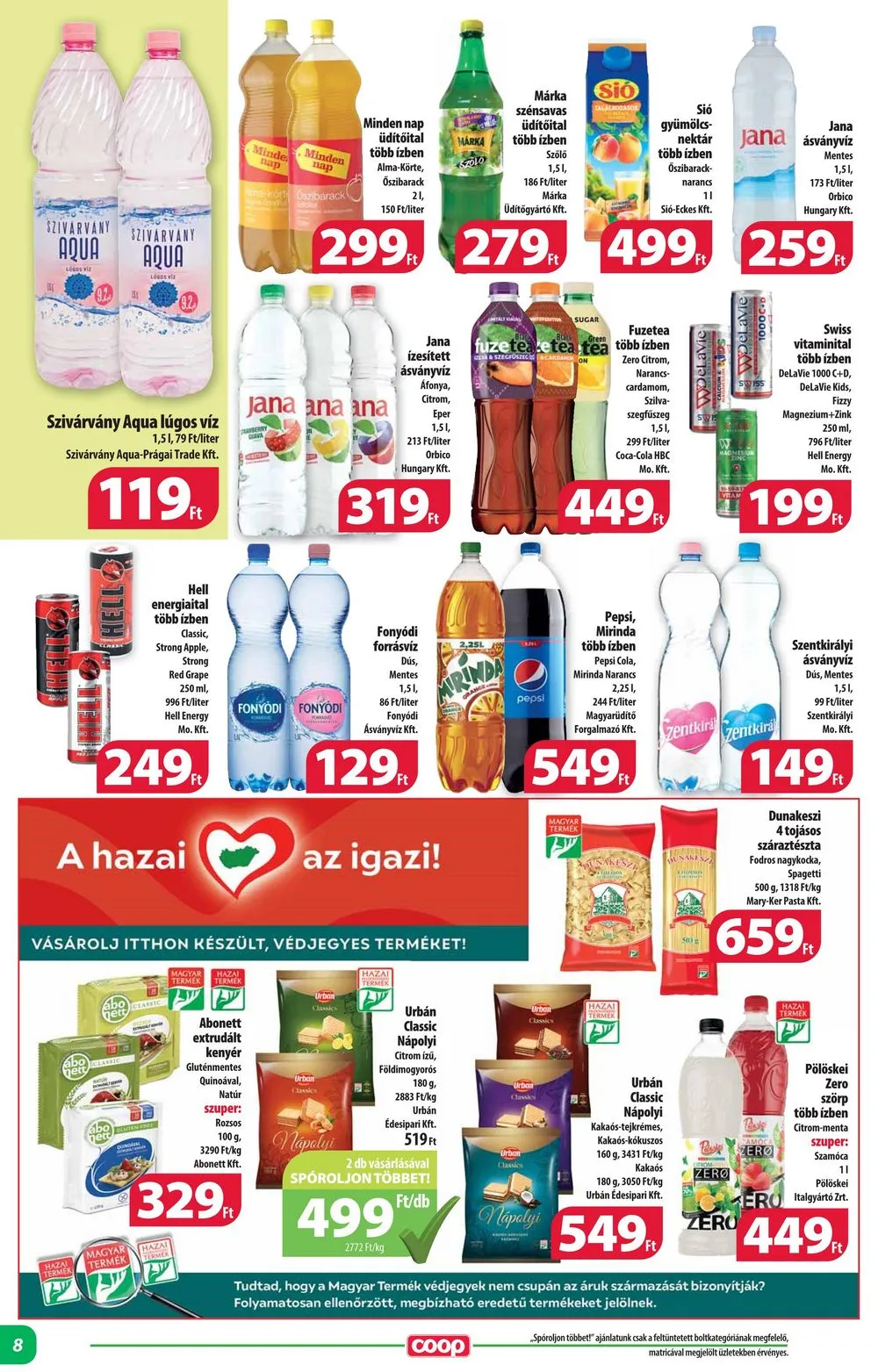 Coop akciós újság Alföld 12.14–12.20 – 8. oldal