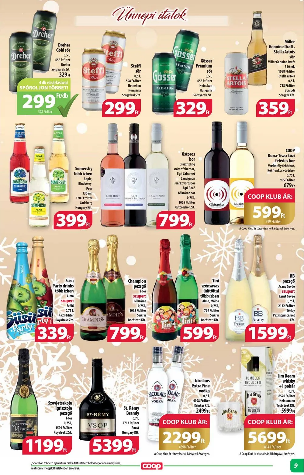 Coop akciós újság Alföld 12.14–12.20 – 9. oldal