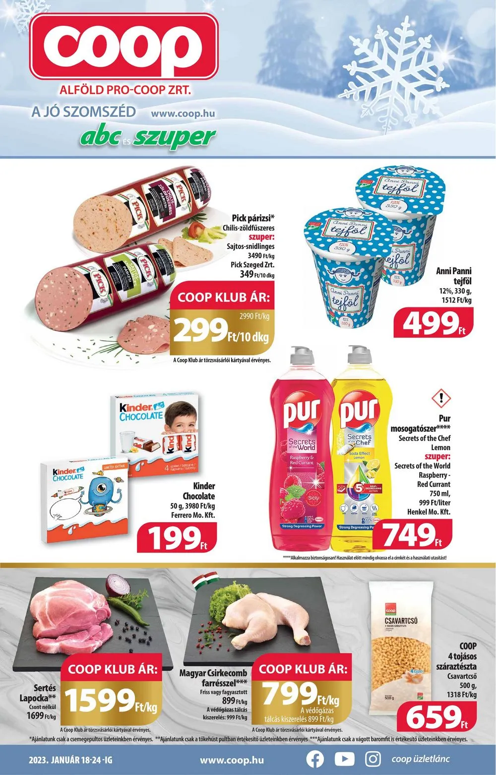 Coop akciós újság Alföld 01.18–01.24