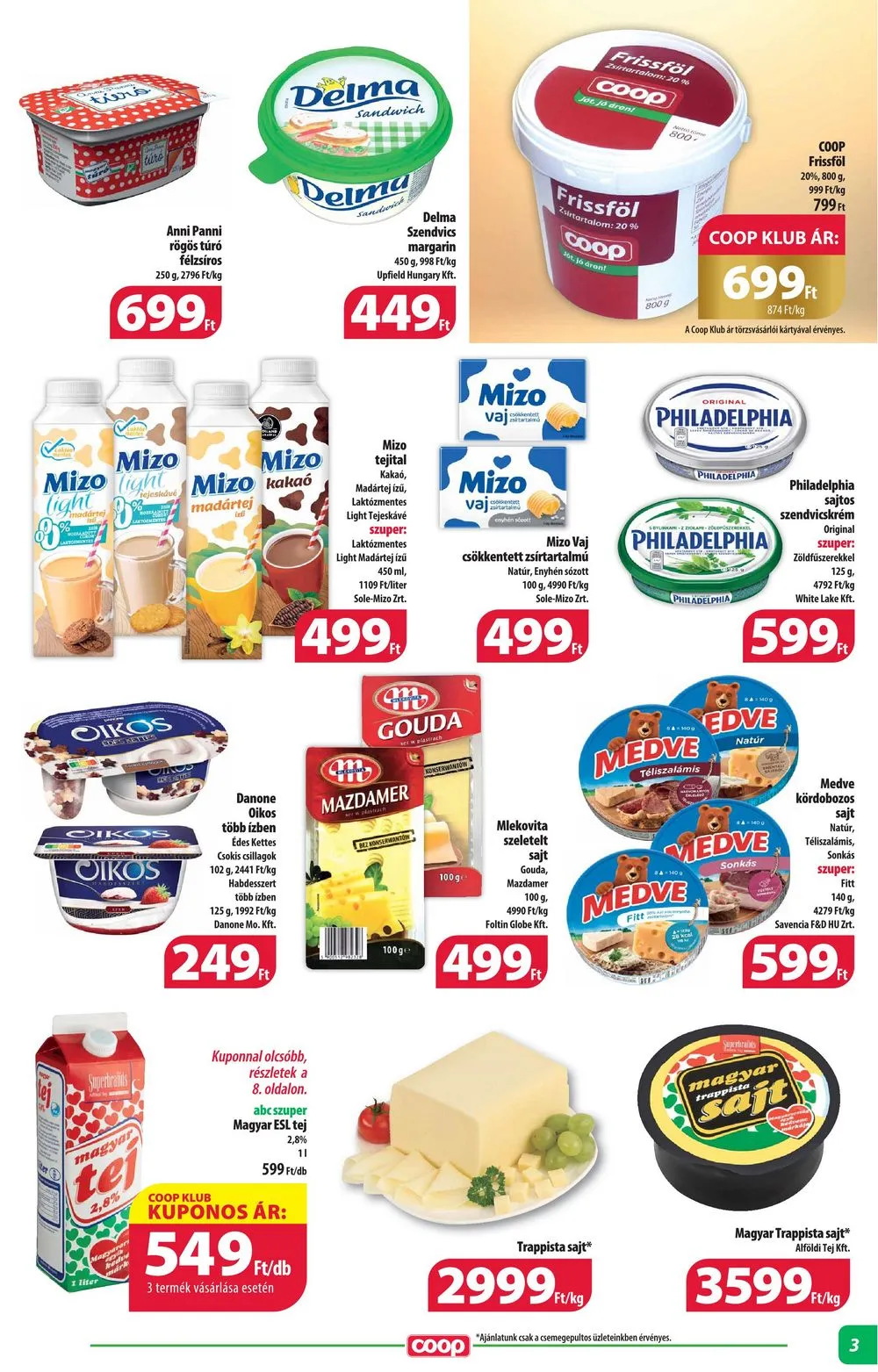 Coop akciós újság Alföld 01.18–01.24 – 3. oldal