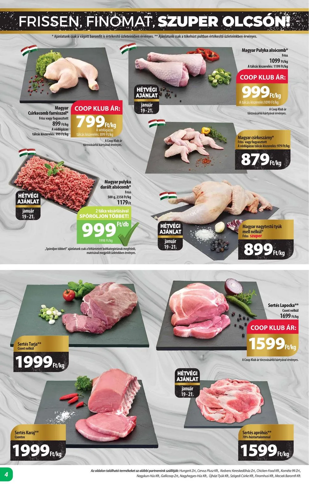 Coop akciós újság Alföld 01.18–01.24 – 4. oldal