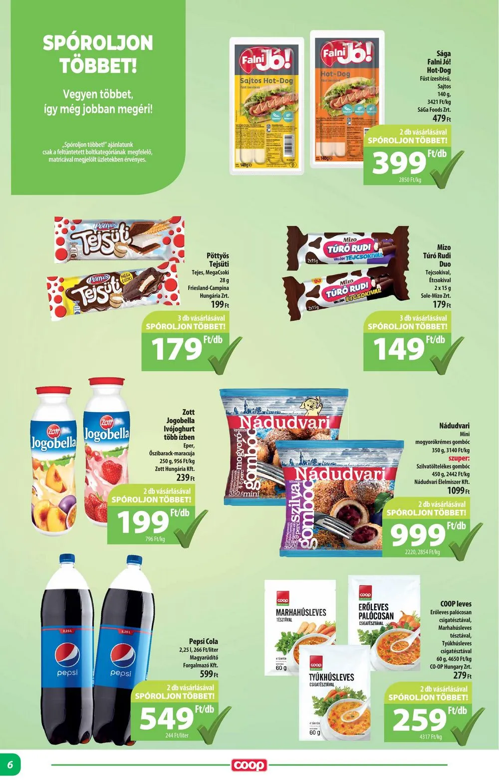 Coop akciós újság Alföld 01.18–01.24 – 6. oldal
