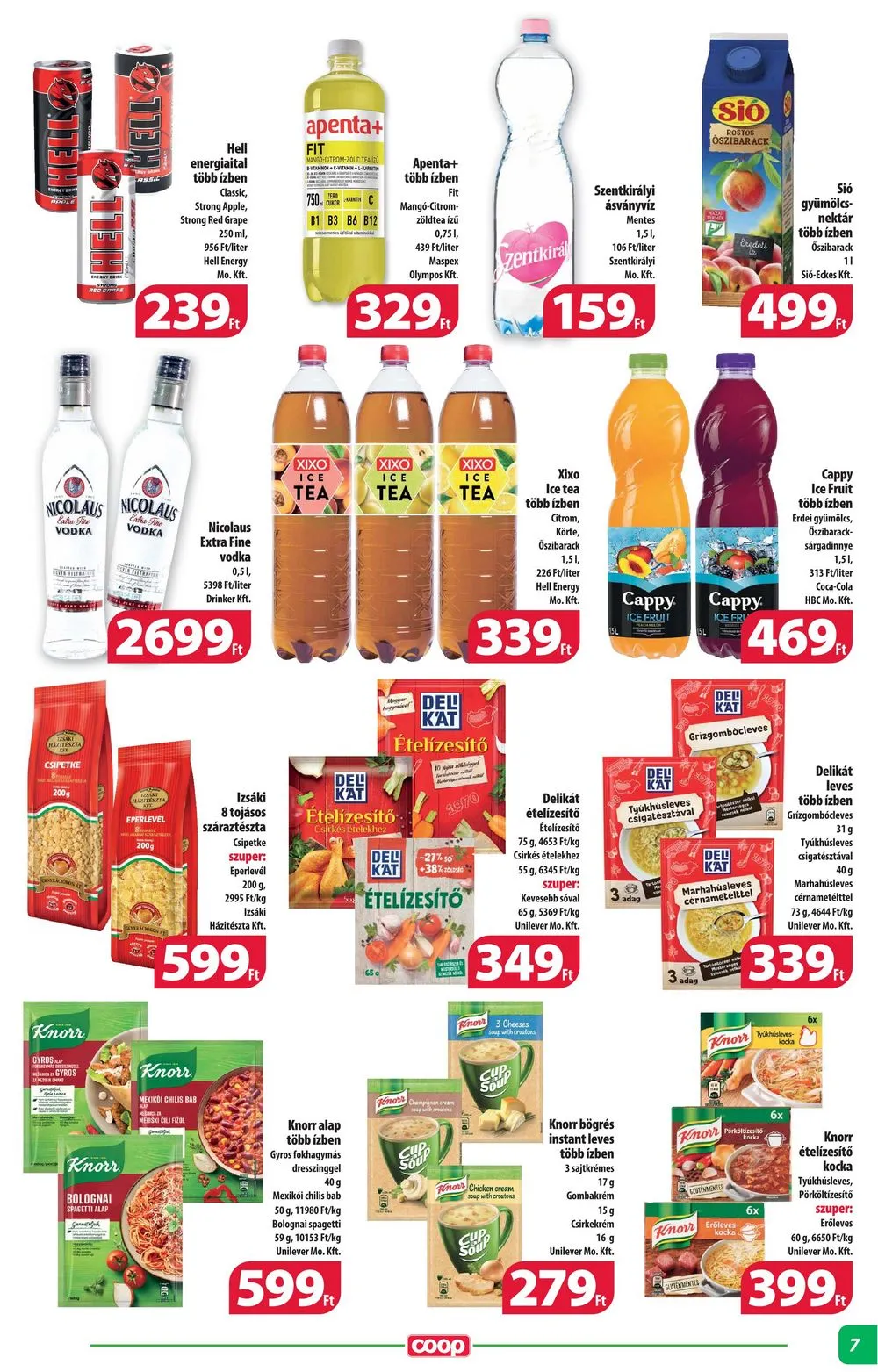 Coop akciós újság Alföld 01.18–01.24 – 7. oldal