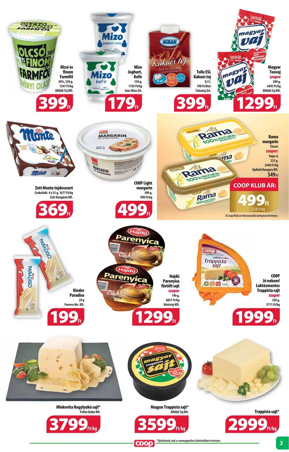 Coop akciós újság Alföld 01.25–01.31 – 3. oldal