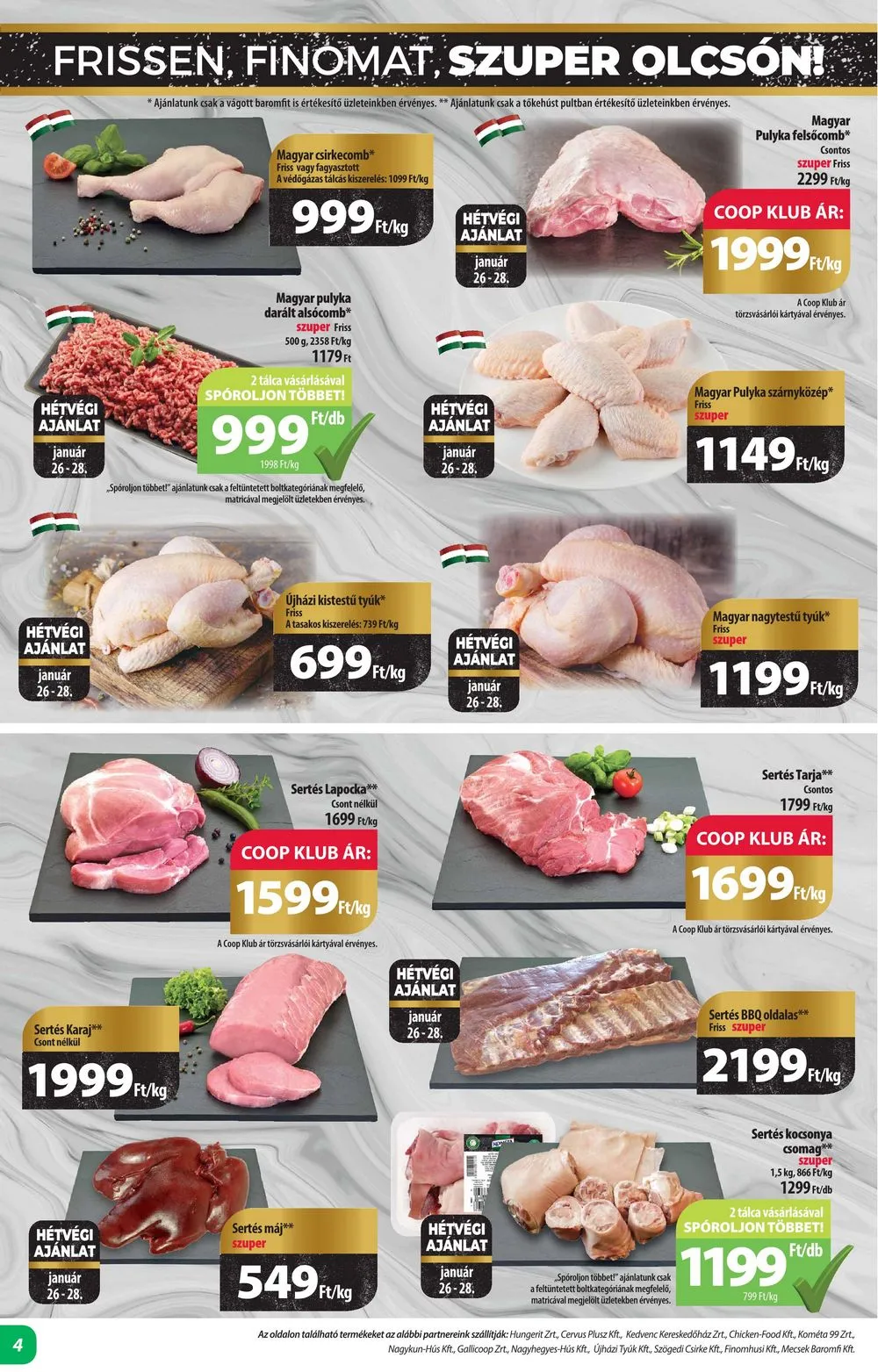 Coop akciós újság Alföld 01.25–01.31 – 4. oldal