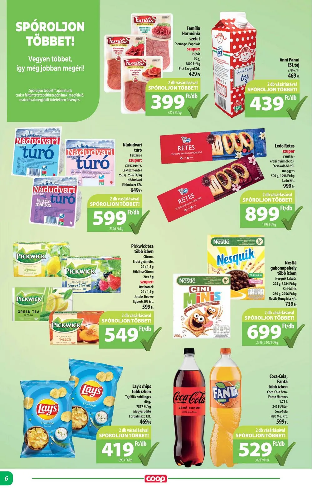 Coop akciós újság Alföld 01.25–01.31 – 6. oldal