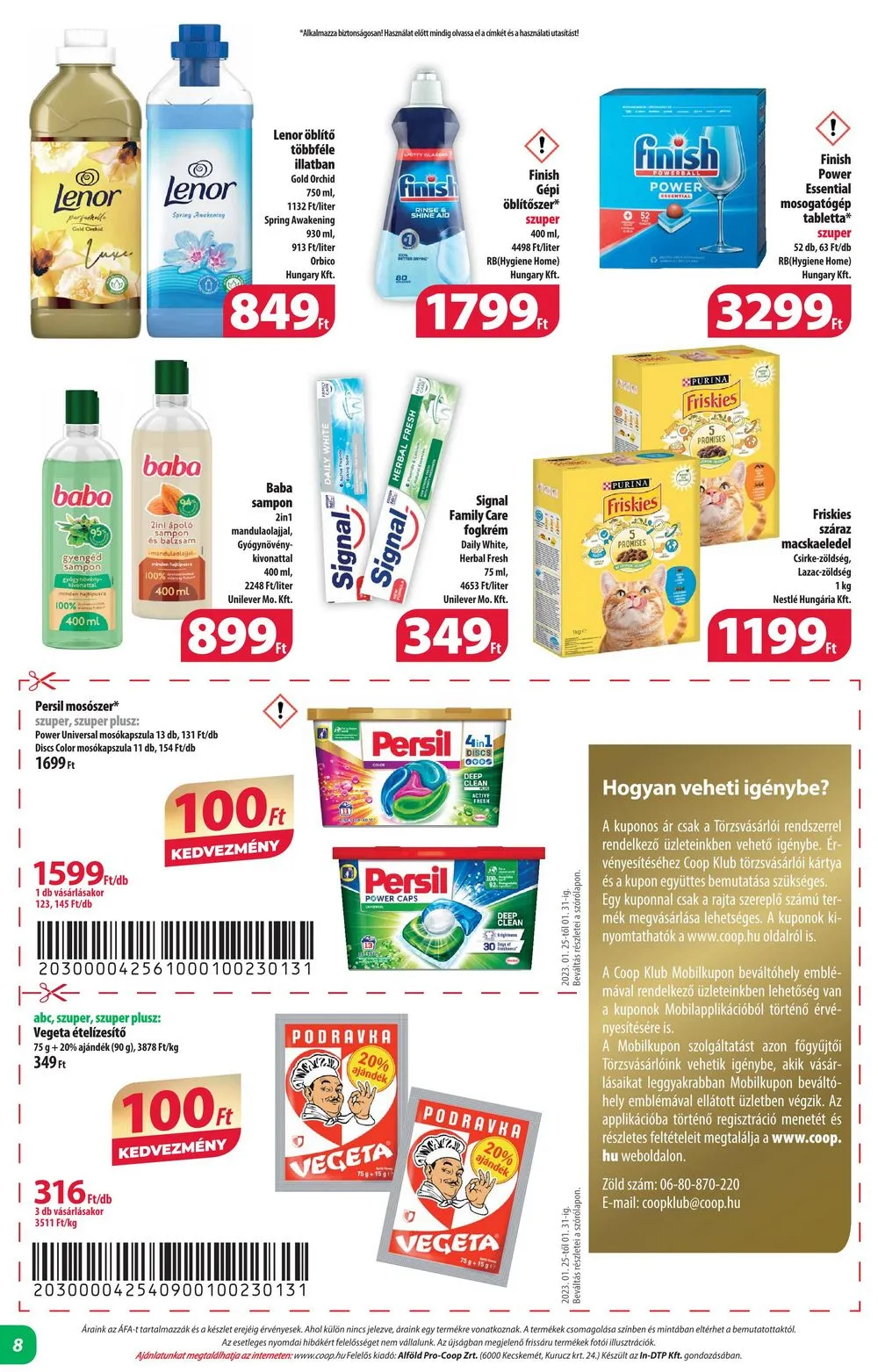 Coop akciós újság Alföld 01.25–01.31 – 8. oldal