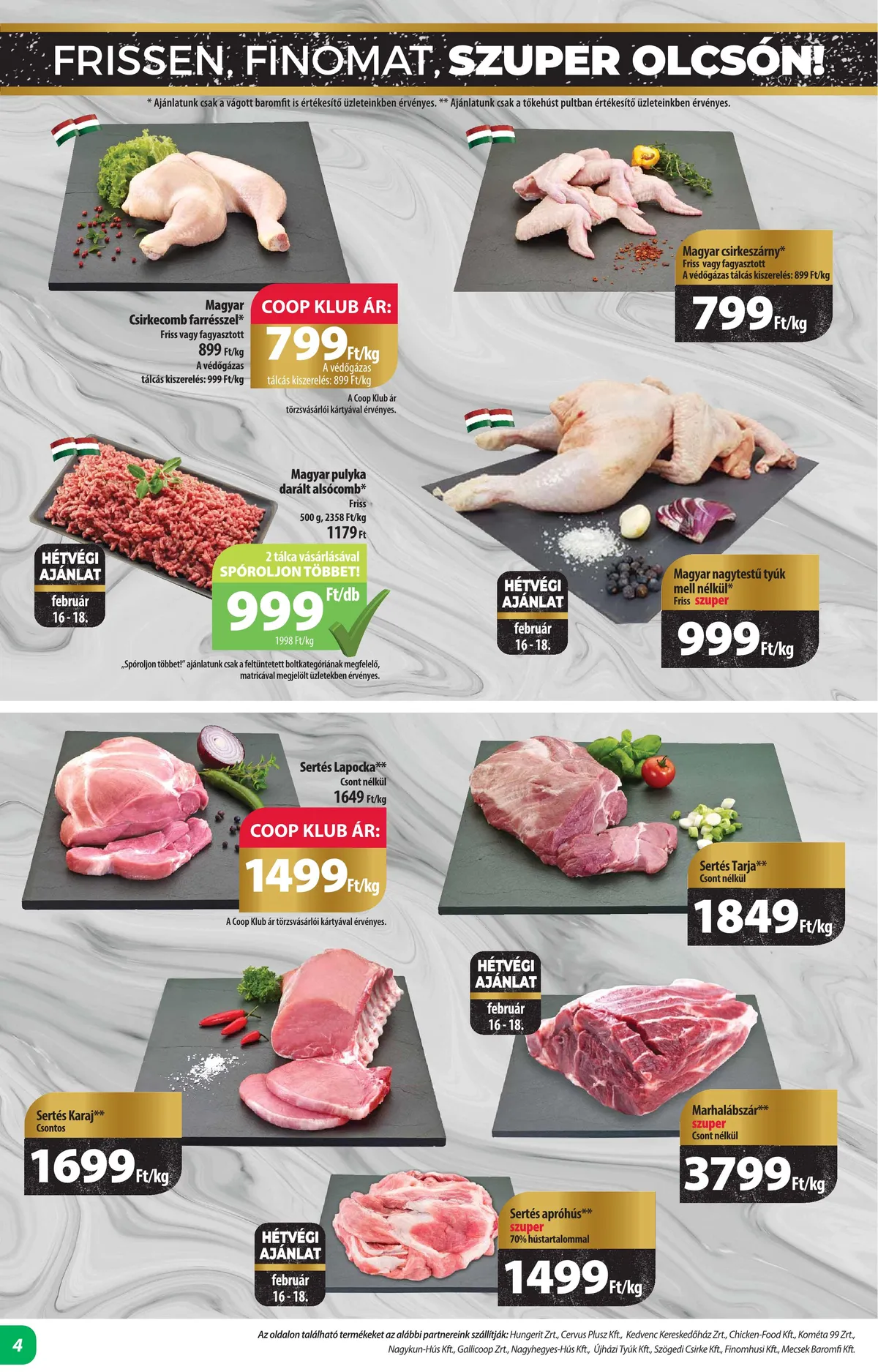 Coop akciós újság Alföld 02.15–02.21 – 4. oldal