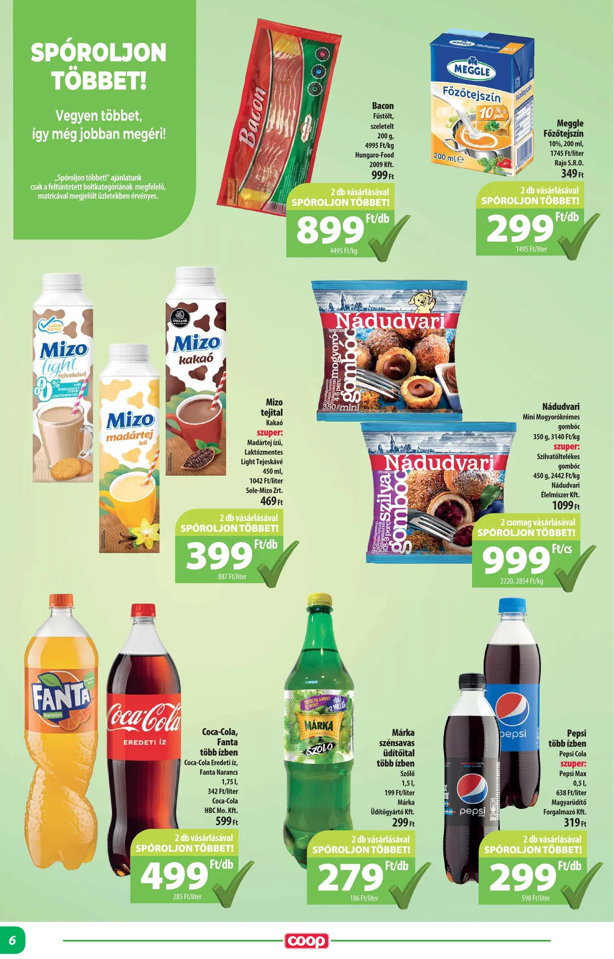 Coop akciós újság Alföld 02.15–02.21 – 6. oldal