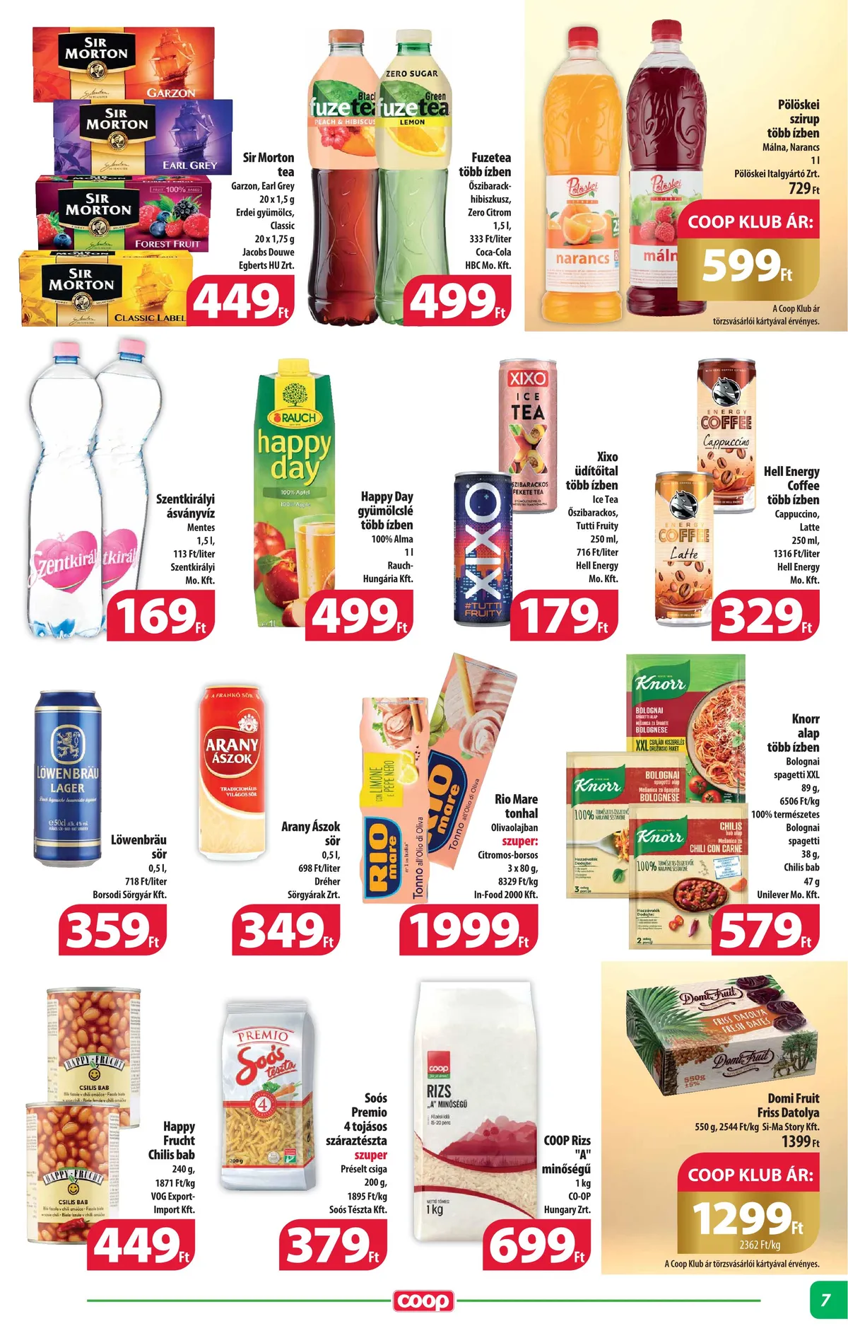 Coop akciós újság Alföld 02.15–02.21 – 7. oldal