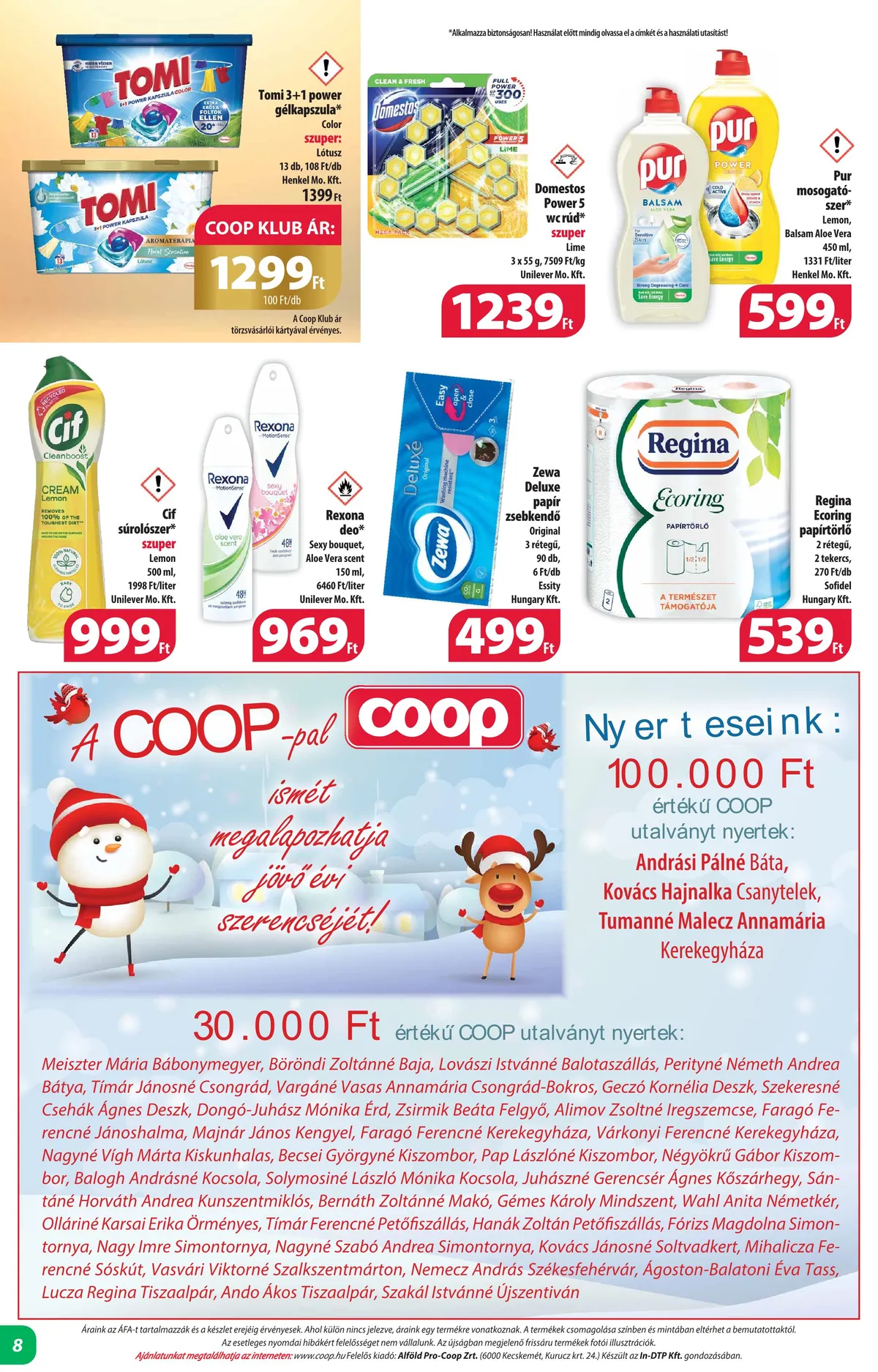 Coop akciós újság Alföld 02.15–02.21 – 8. oldal