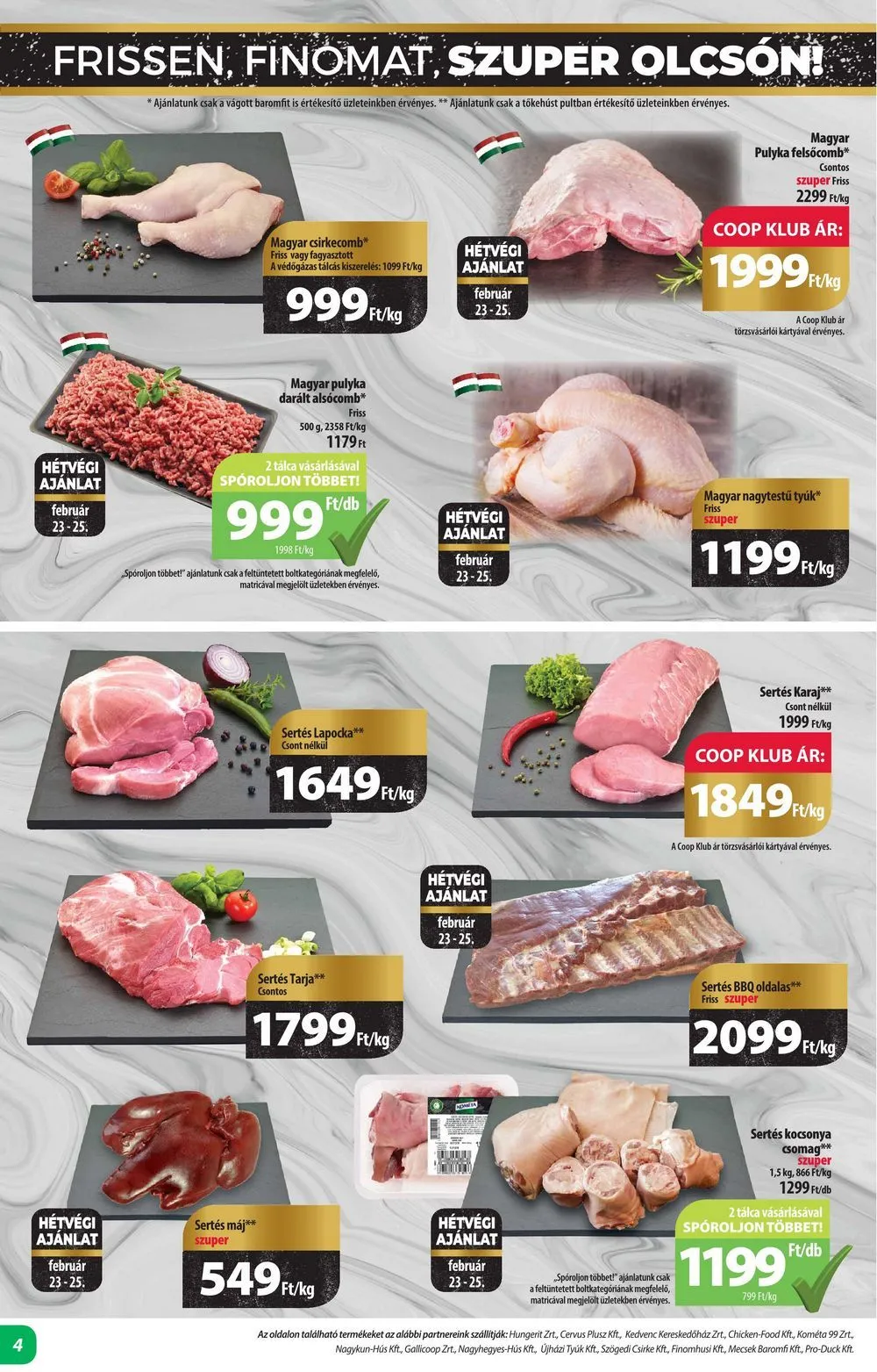 Coop akciós újság Alföld 02.22–02.28 – 4. oldal