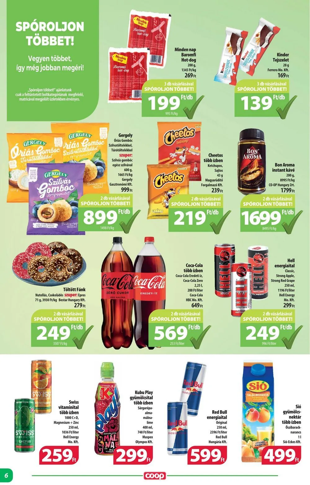 Coop akciós újság Alföld 02.22–02.28 – 6. oldal