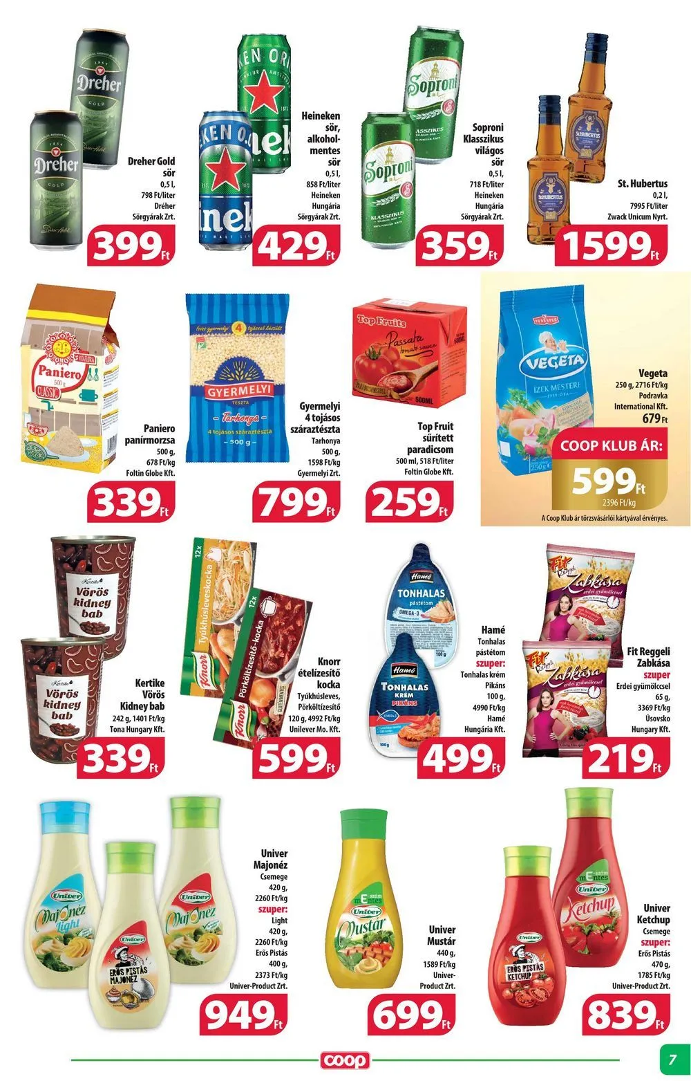 Coop akciós újság Alföld 02.22–02.28 – 7. oldal