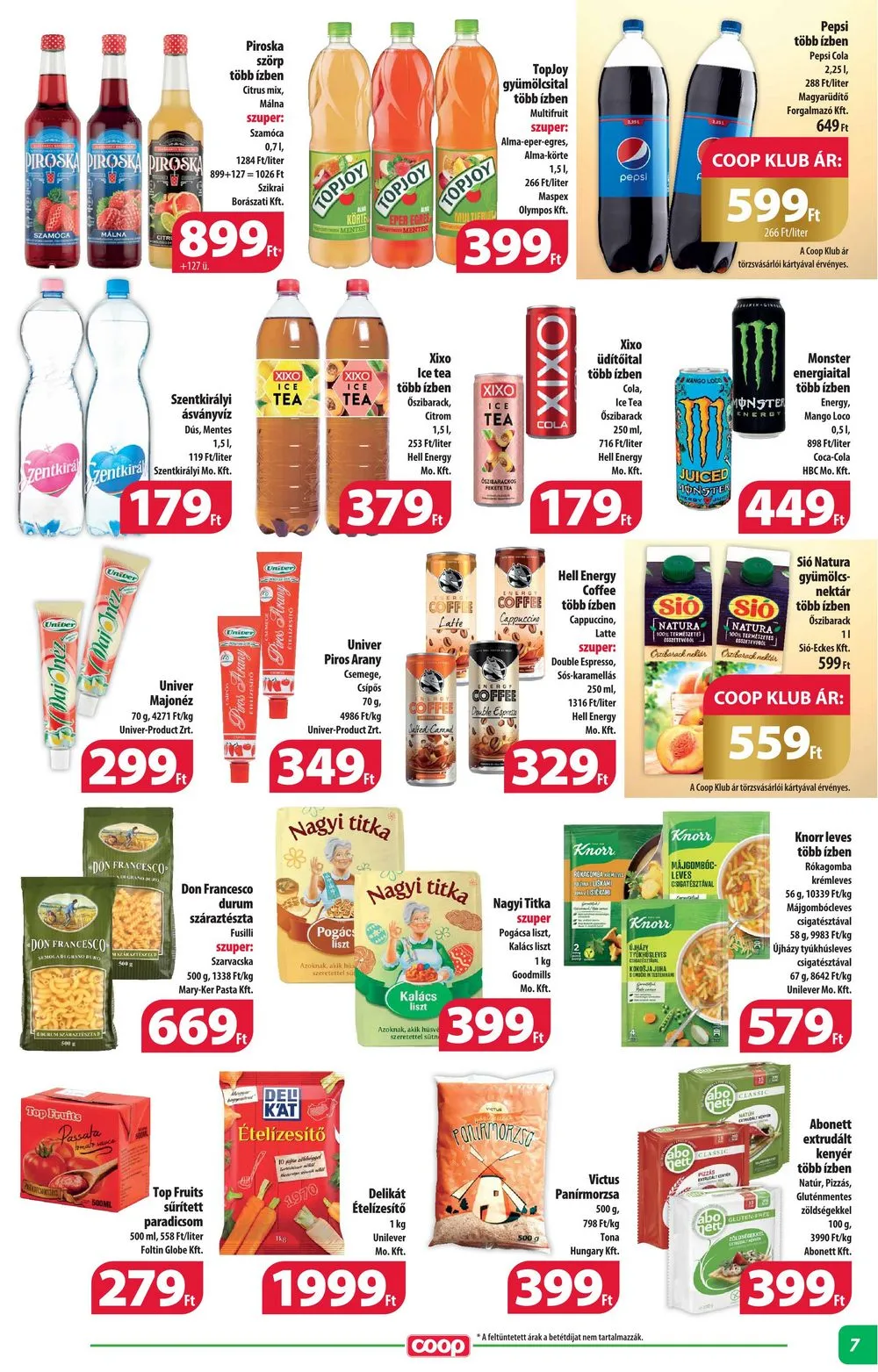 Coop akciós újság Alföld 03.16–03.21 – 7. oldal