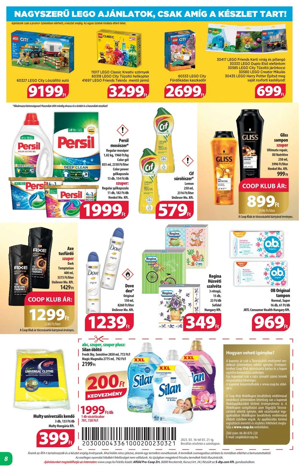 Coop akciós újság Alföld 03.16–03.21 – 8. oldal