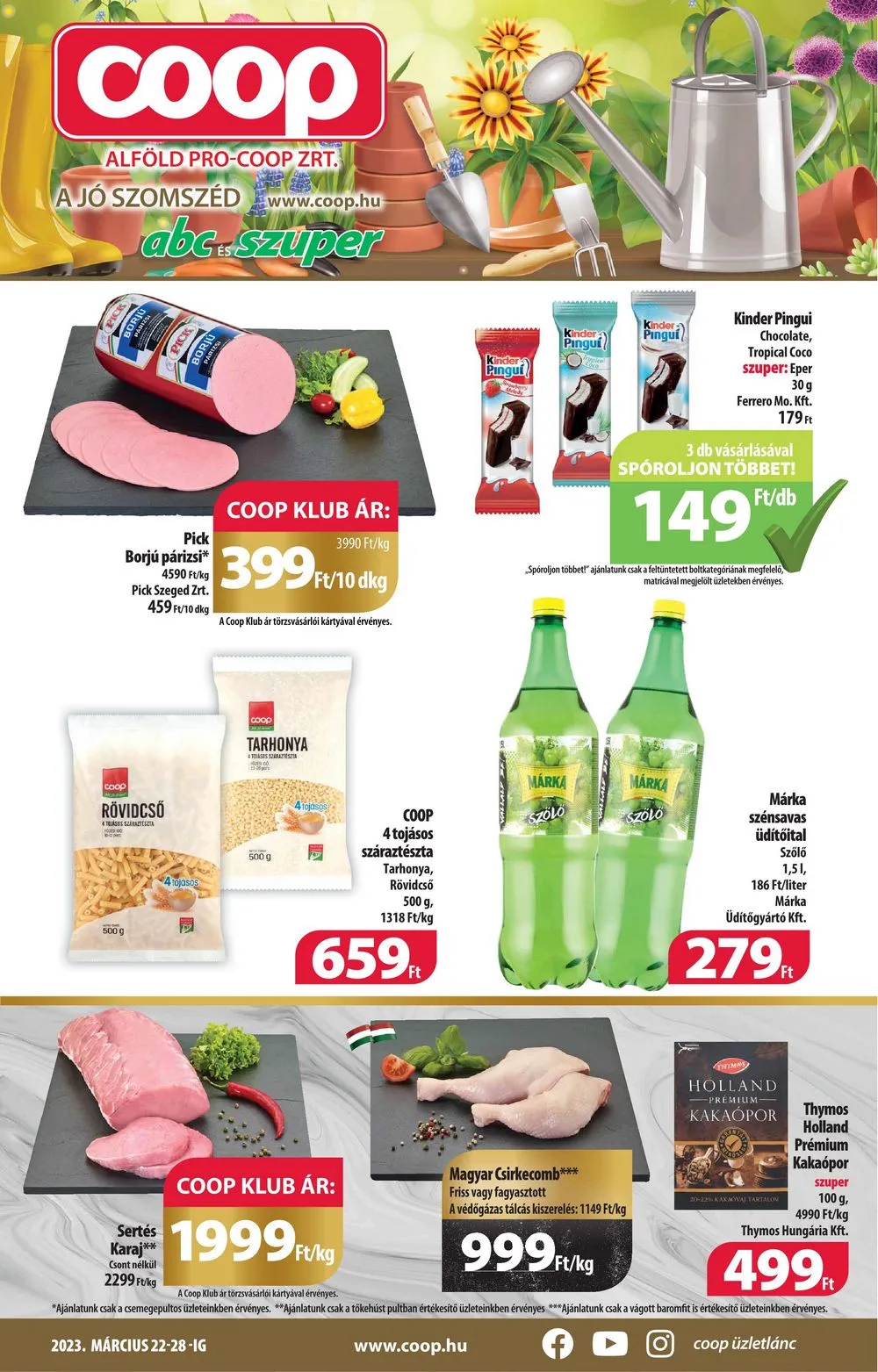 Coop akciós újság Alföld 03.22–03.28
