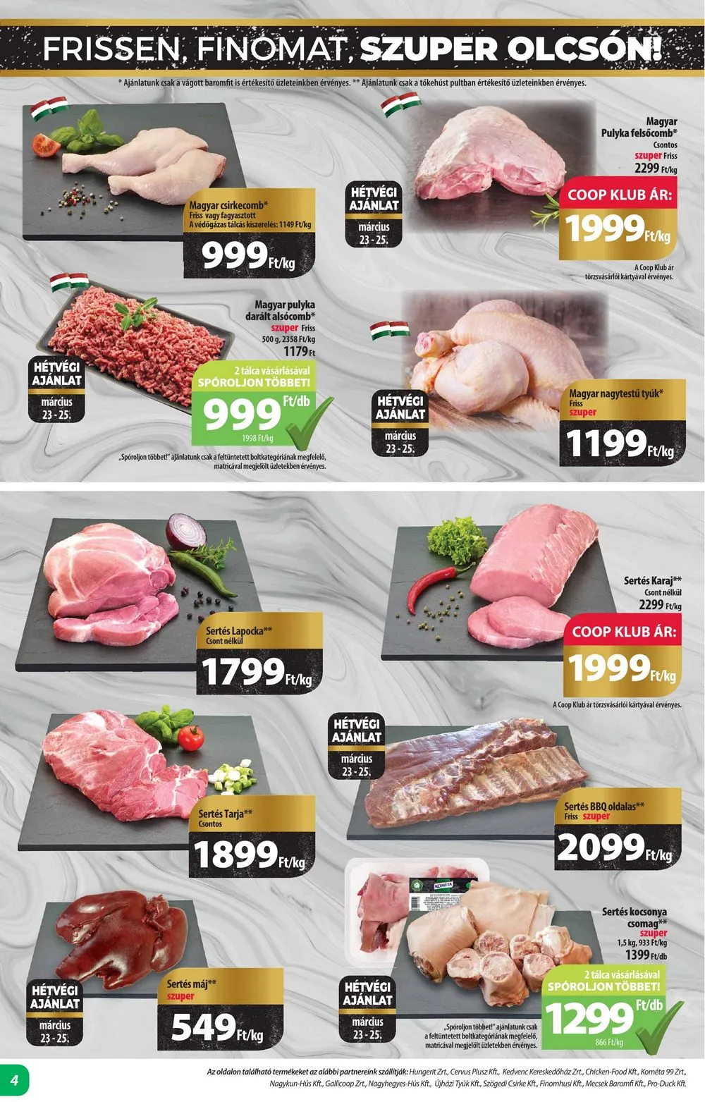 Coop akciós újság Alföld 03.22–03.28 – 4. oldal